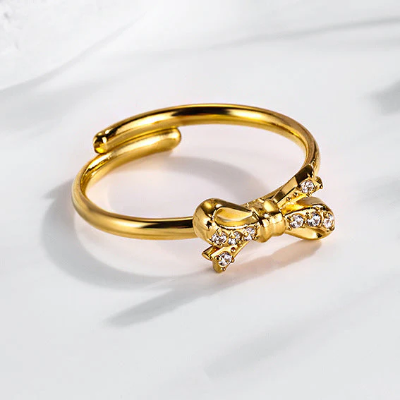 Super Flash Sky Star Titanium Zircon Ring