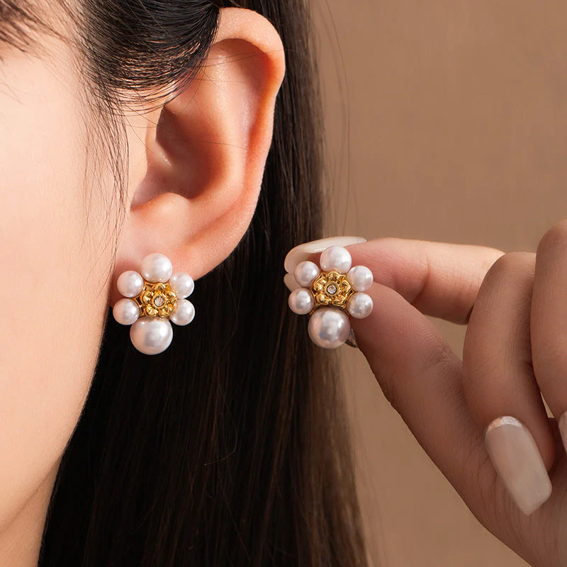 gold plated non-fading earrings