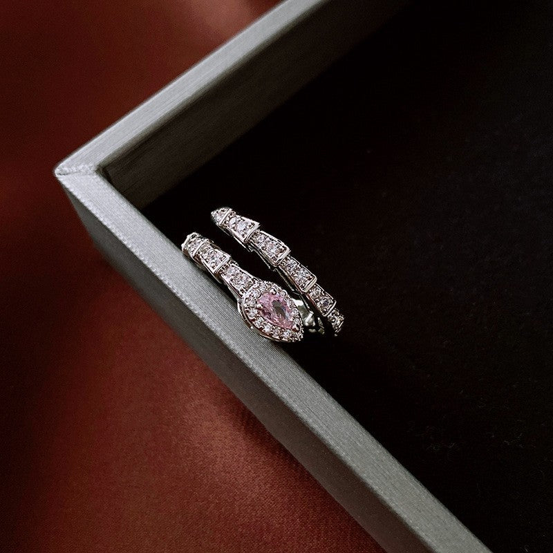 Real gold electroplated zircon split ring