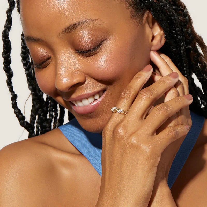 rope full diamond ring