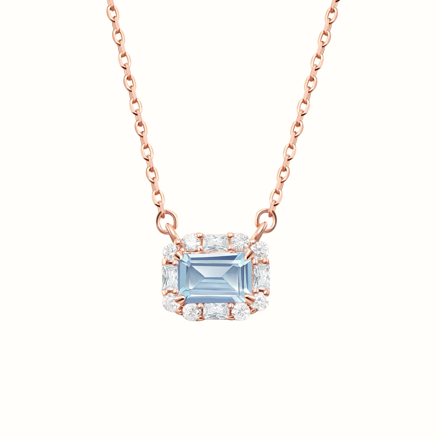 Natural Aquamarine Elsa Necklace