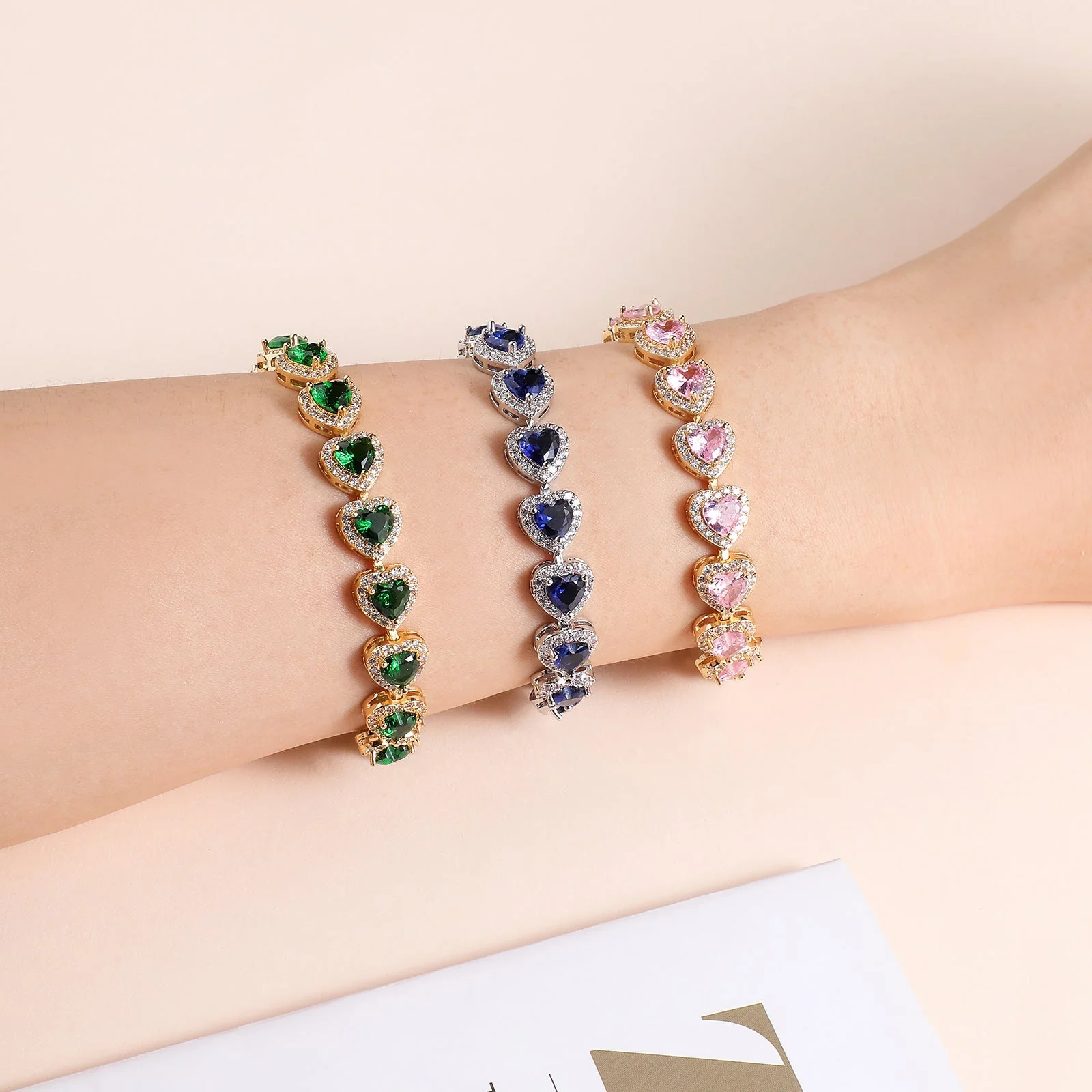 Zircon colorful bracelet