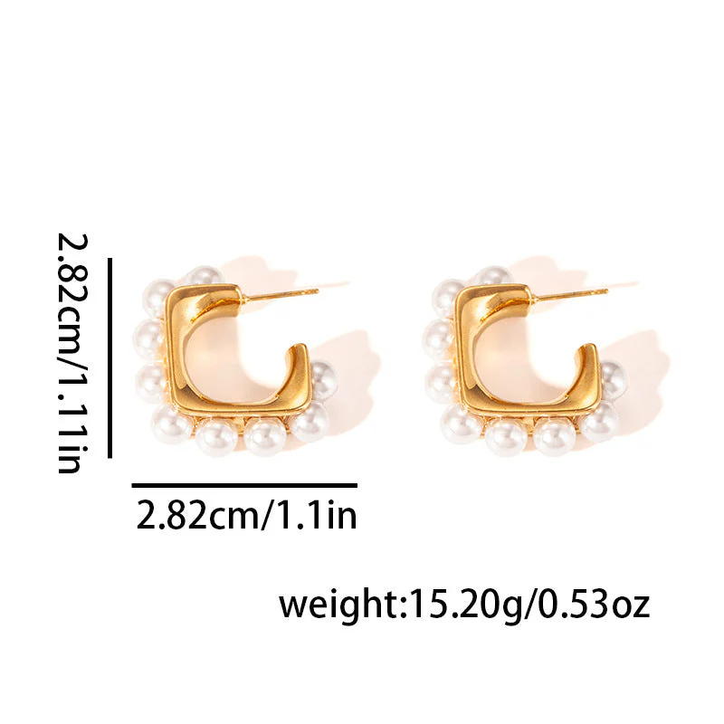 gold plated non-fading earrings