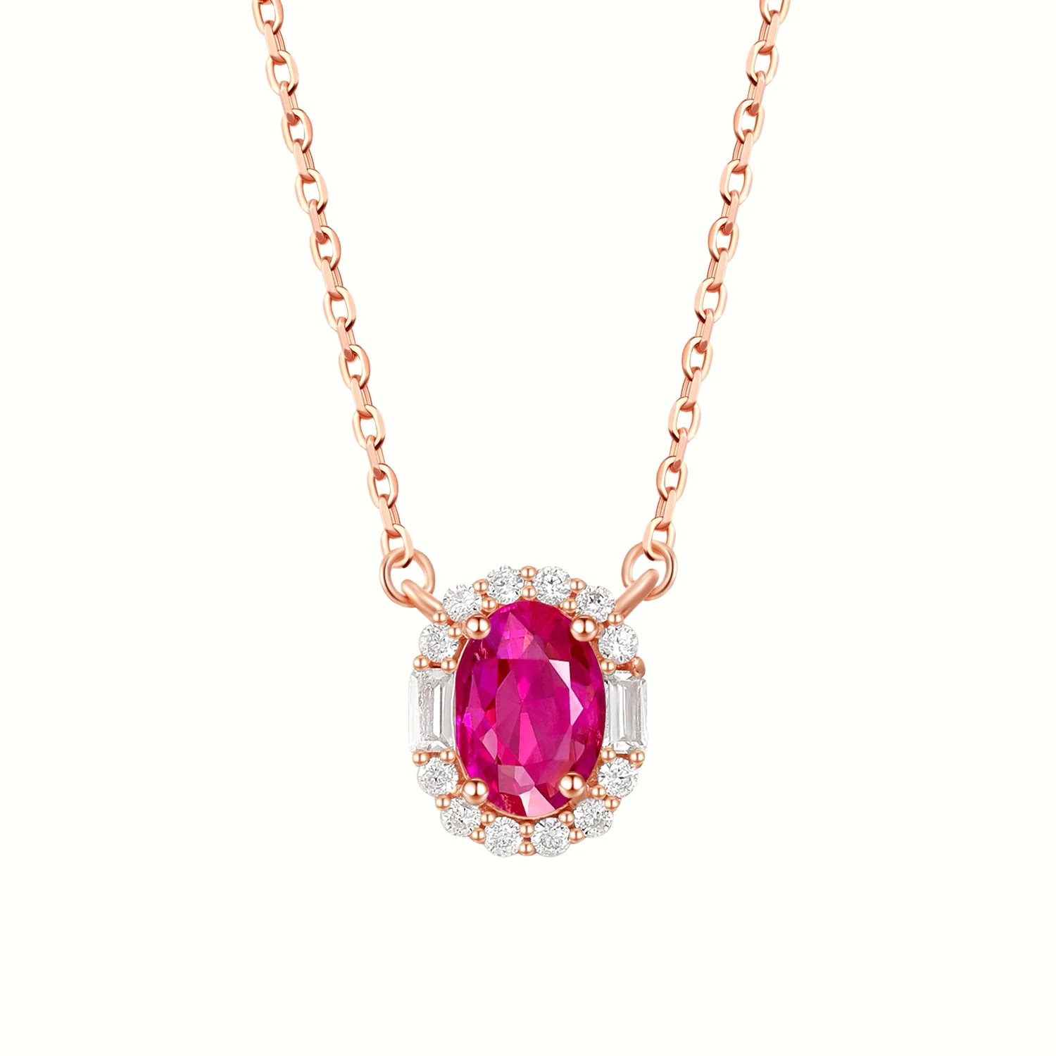 Pink Sapphire Necklace