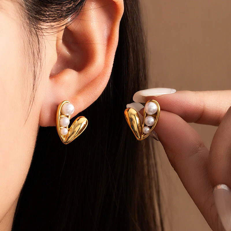 gold plated non-fading earrings