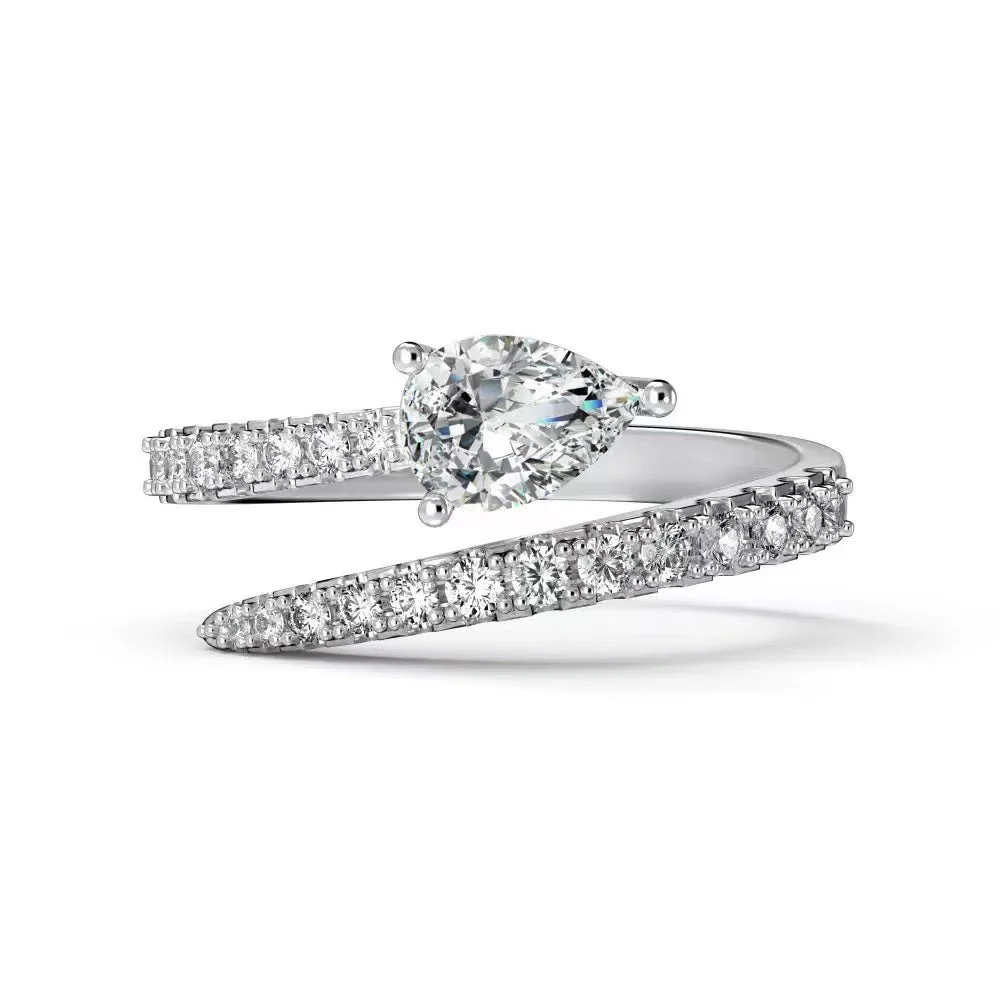 HSD S925 Sterling Silver Ring with 5A Zircon