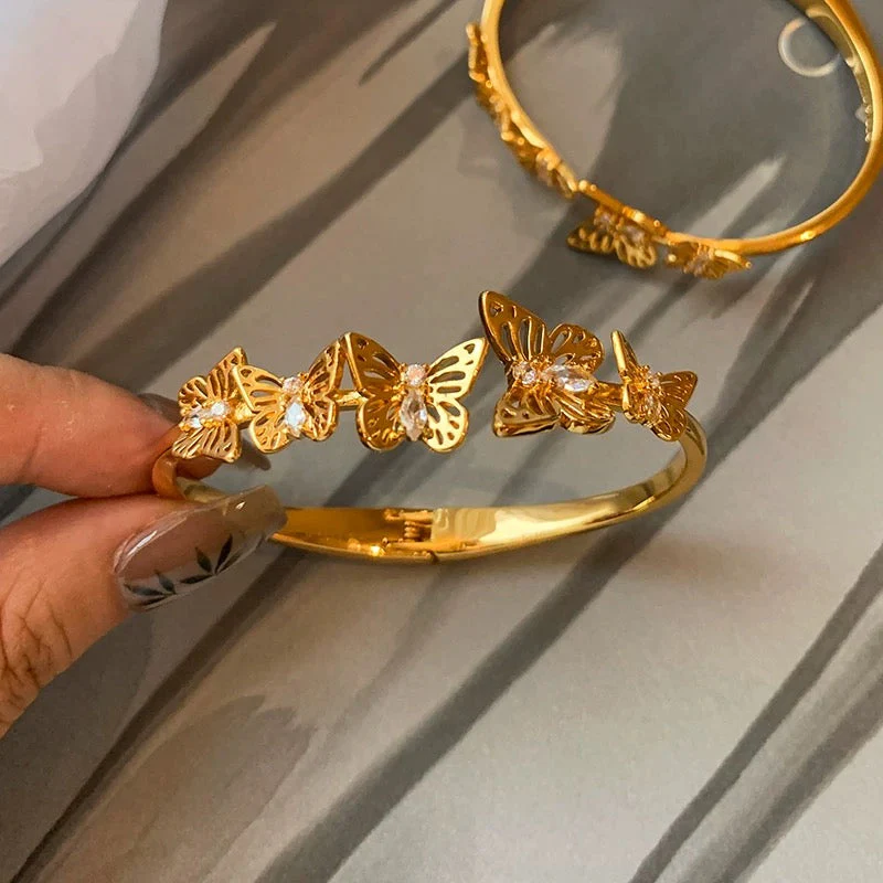 Gold Butterfly Bracelet