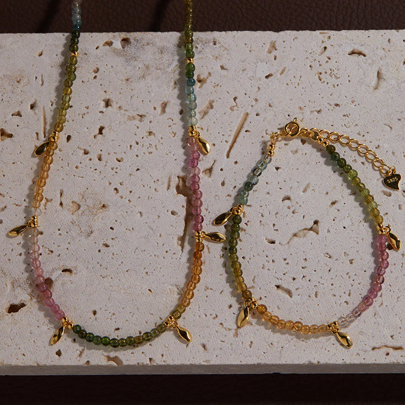 Natural Color Treasure Tourmaline Necklace