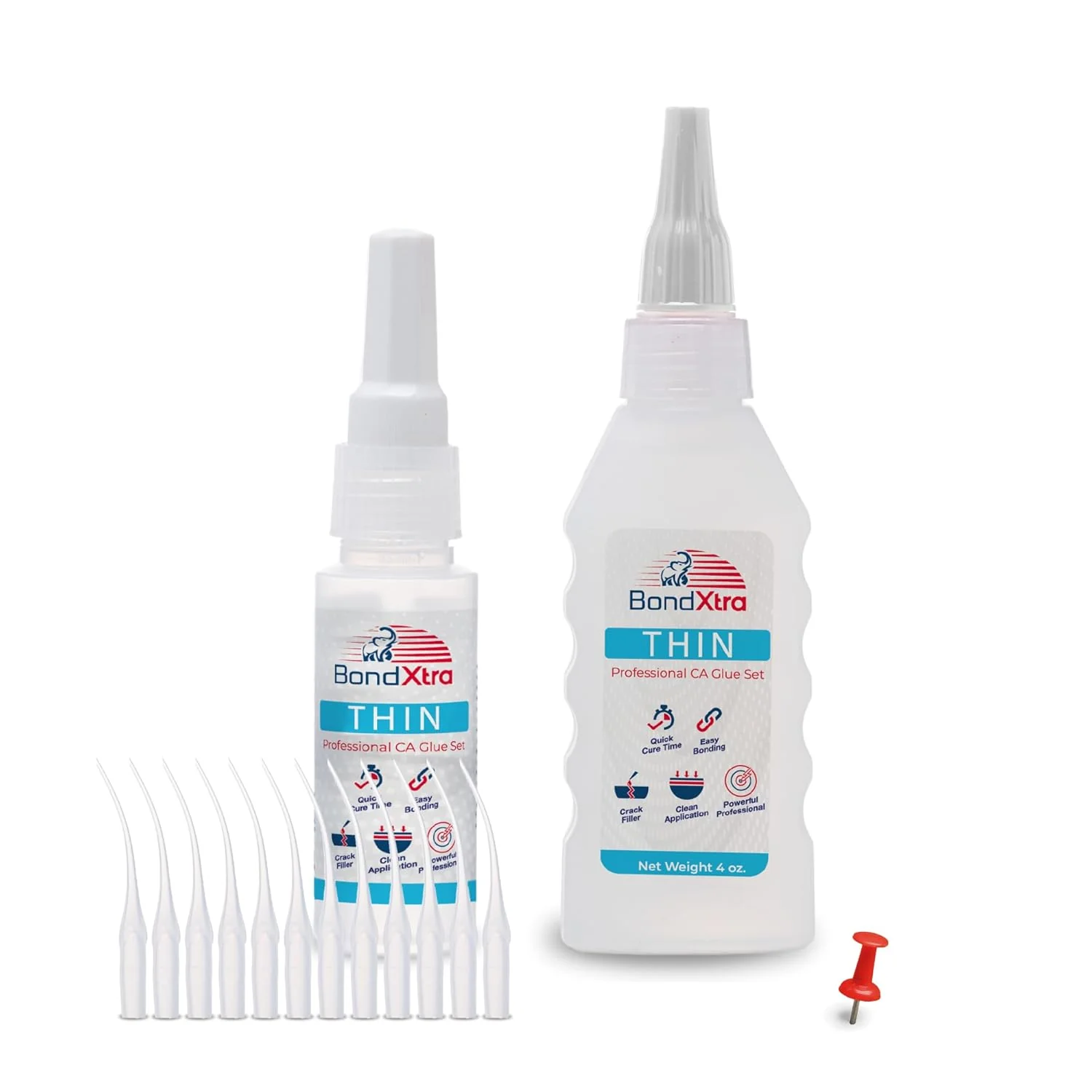 BONDXTRA CA Glue Set - Thin Viscosity - 4 oz - BXT4