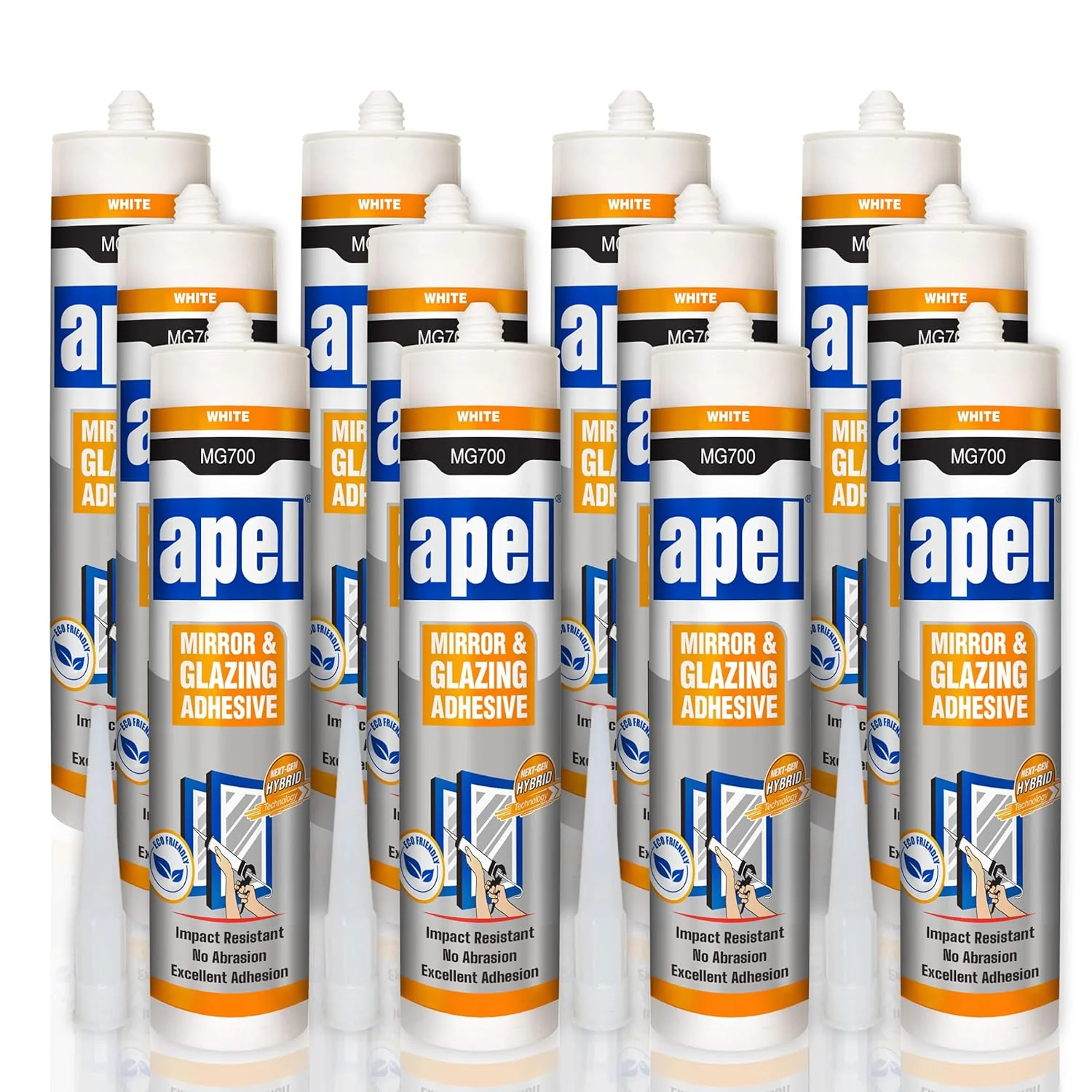 APEL MG700 Mirror Adhesive 9.8 fl oz White