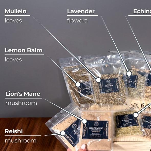 The Lost Remedies Kit — 10 Medicinal Plants + Complete Herbalist Tool Set + Guide & Body Map
