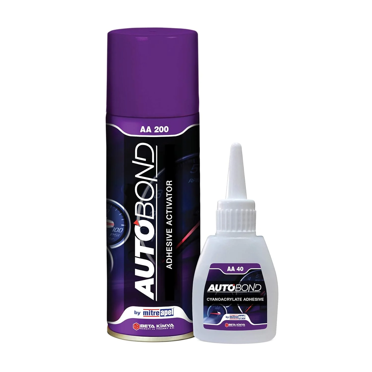 MITREAPEL Autobond CA Glue with Activator 1.4 oz & 6.7 fl oz - AA40