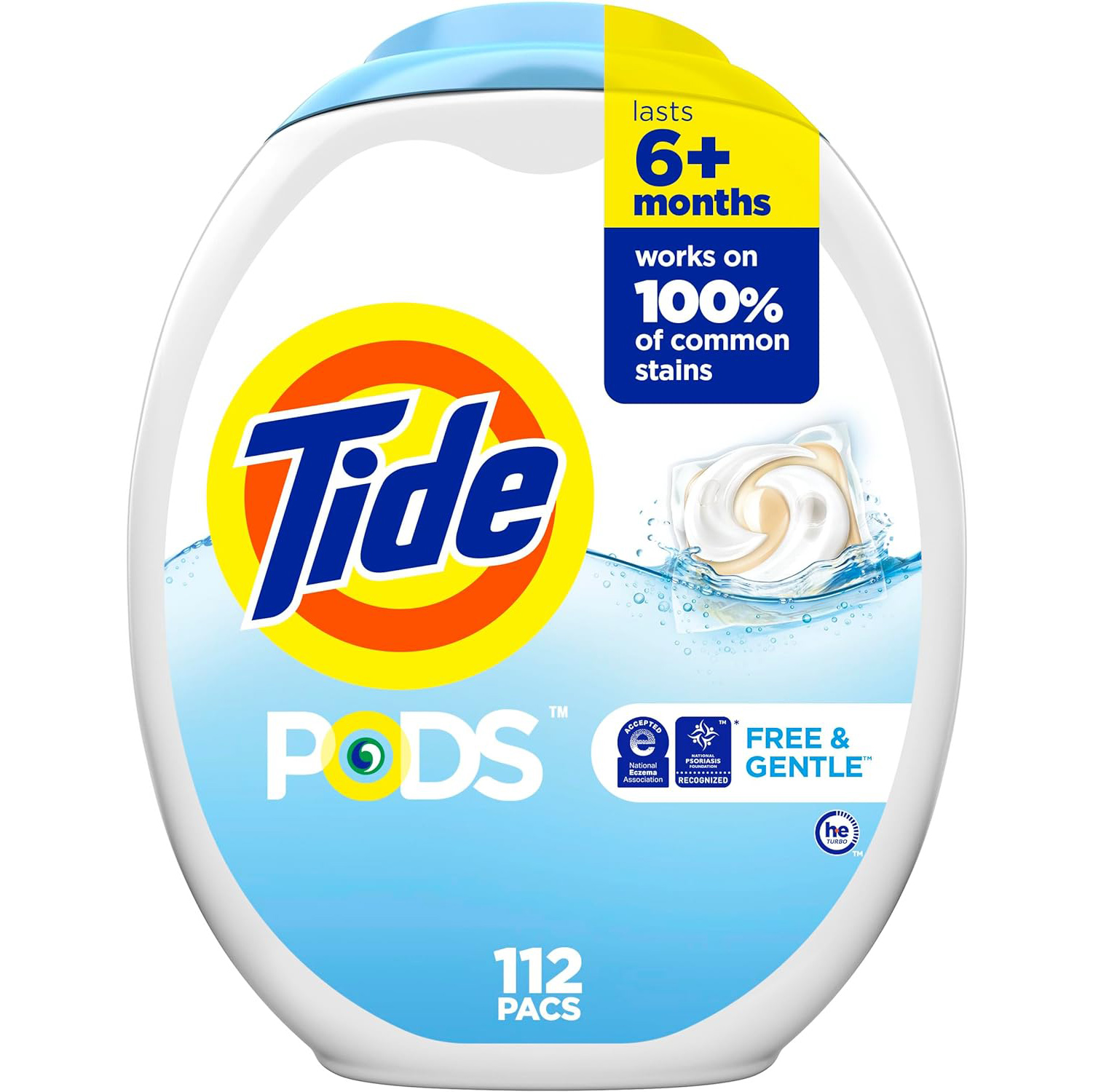 Tide PODS Free & Gentle Laundry Detergent Soap Pods, 81 count