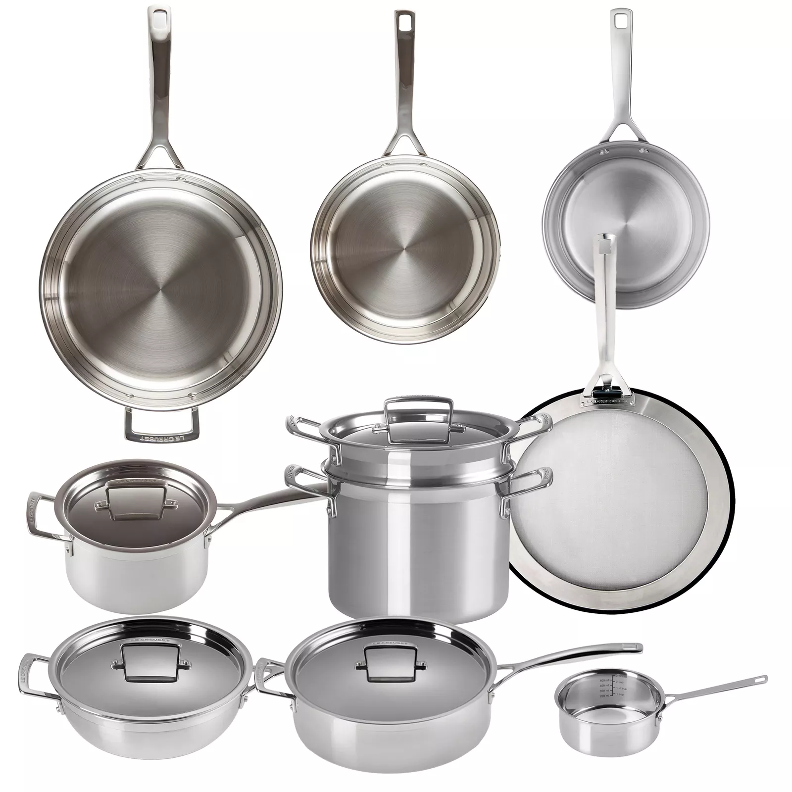 🔥Le Creuset Cookware Cast Iron Pots And Pans Dinnerware Ultimate Set 100 Pieces!