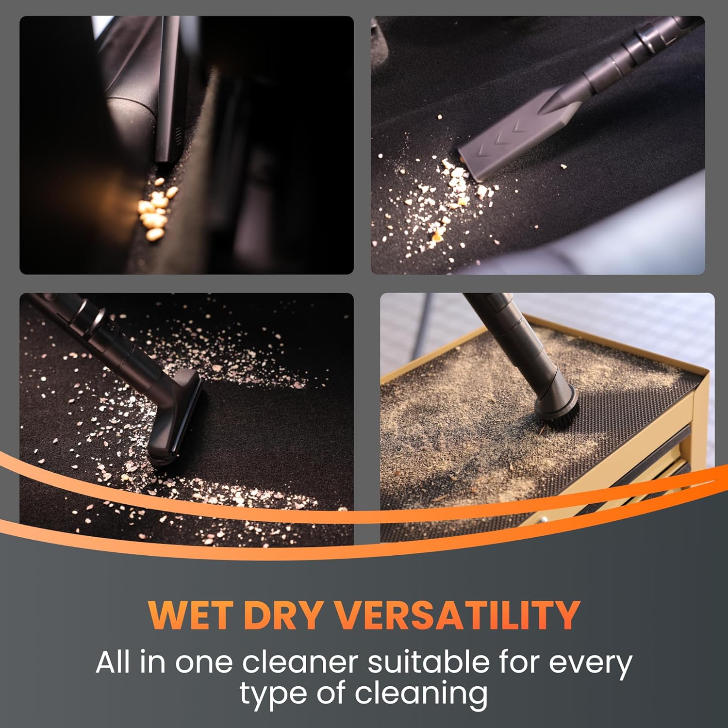 Wall-Mounted Vacuum Cleaner with 30 FT Retractable Hose