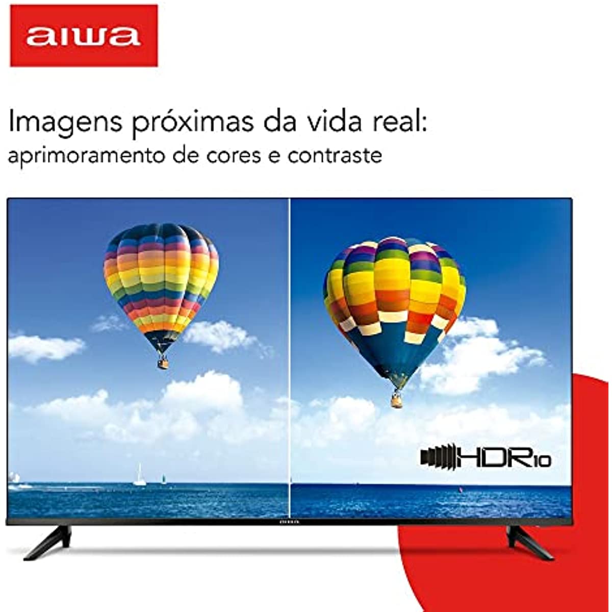 SmartTV Aiwa 50” 4K, Borda Ultrafina, HDR10, Dolby Áudio - AWS-TV-50-BL-01 TV 50