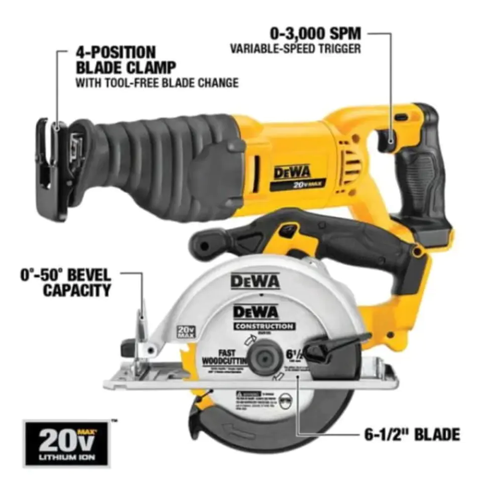 🔥2025 New Year Clearance Sale🔥DeWal 20-VOLT MAX LITHIUM ION BEST CORDLESS COMBO KIT (32-TOOL)