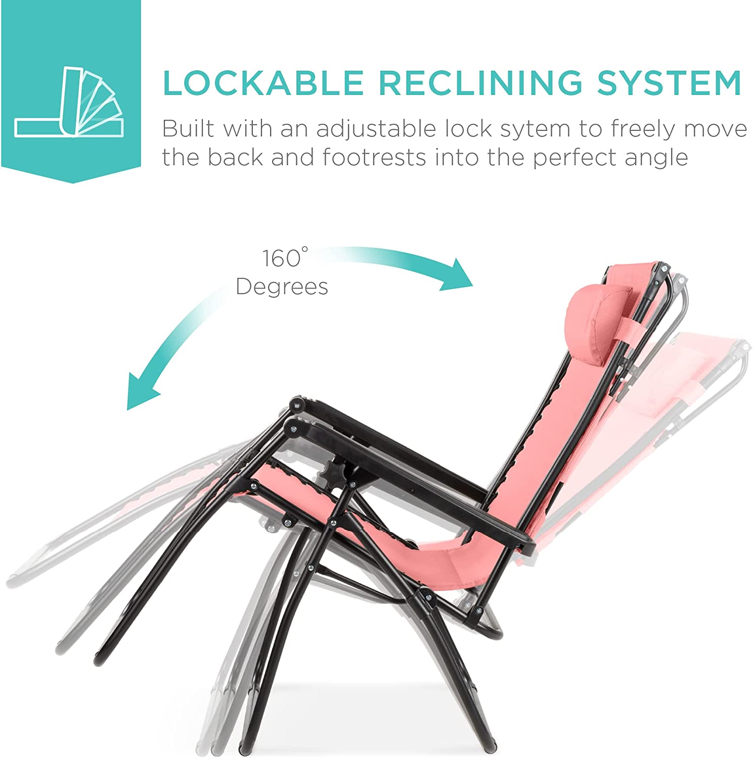 Folding Zero Gravity Outdoor Recliner Patio Lounge Chair w/Adjustable Canopy Shade, Headrest, Side Accessory Tray, Textilene Mesh - Beige