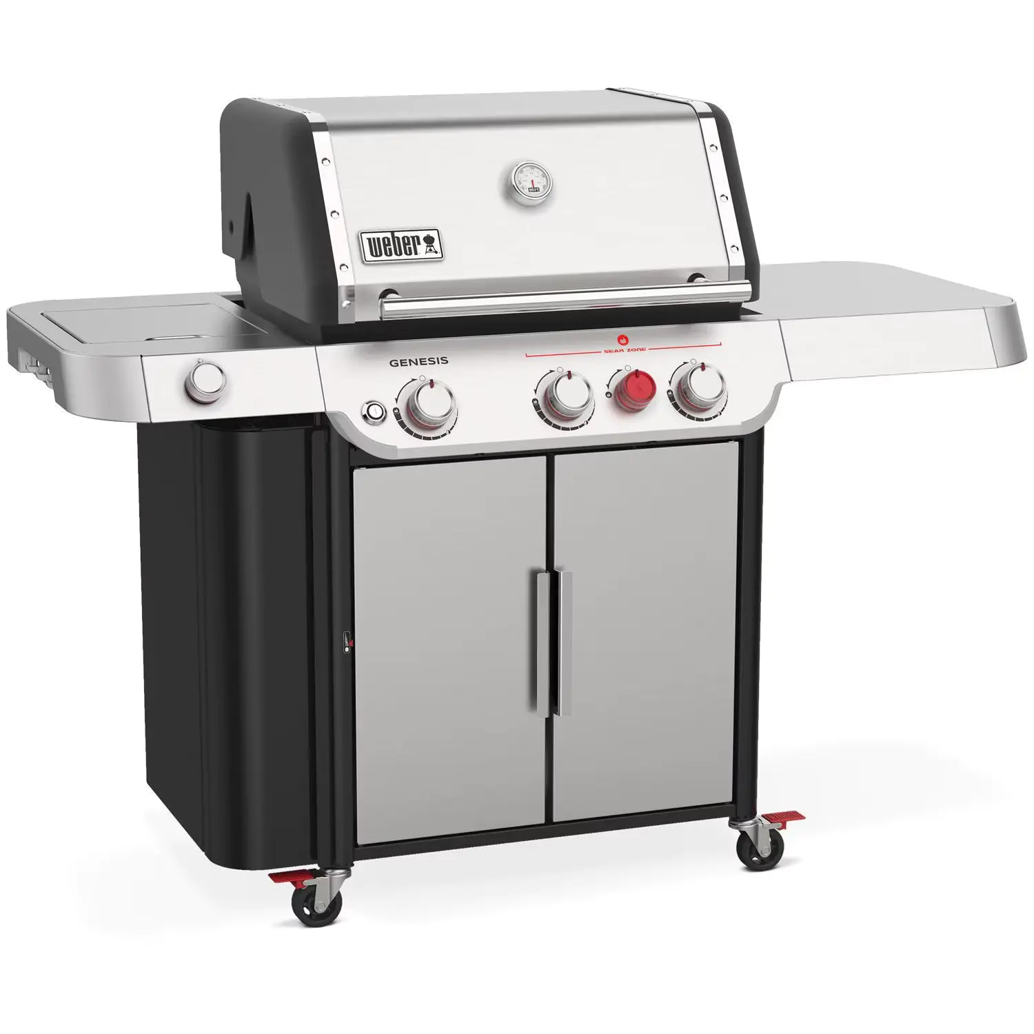 Weber GENESIS S-335 Propane Gas Grill with Sear Burner & Side Burner - Stainless Steel - 35400001