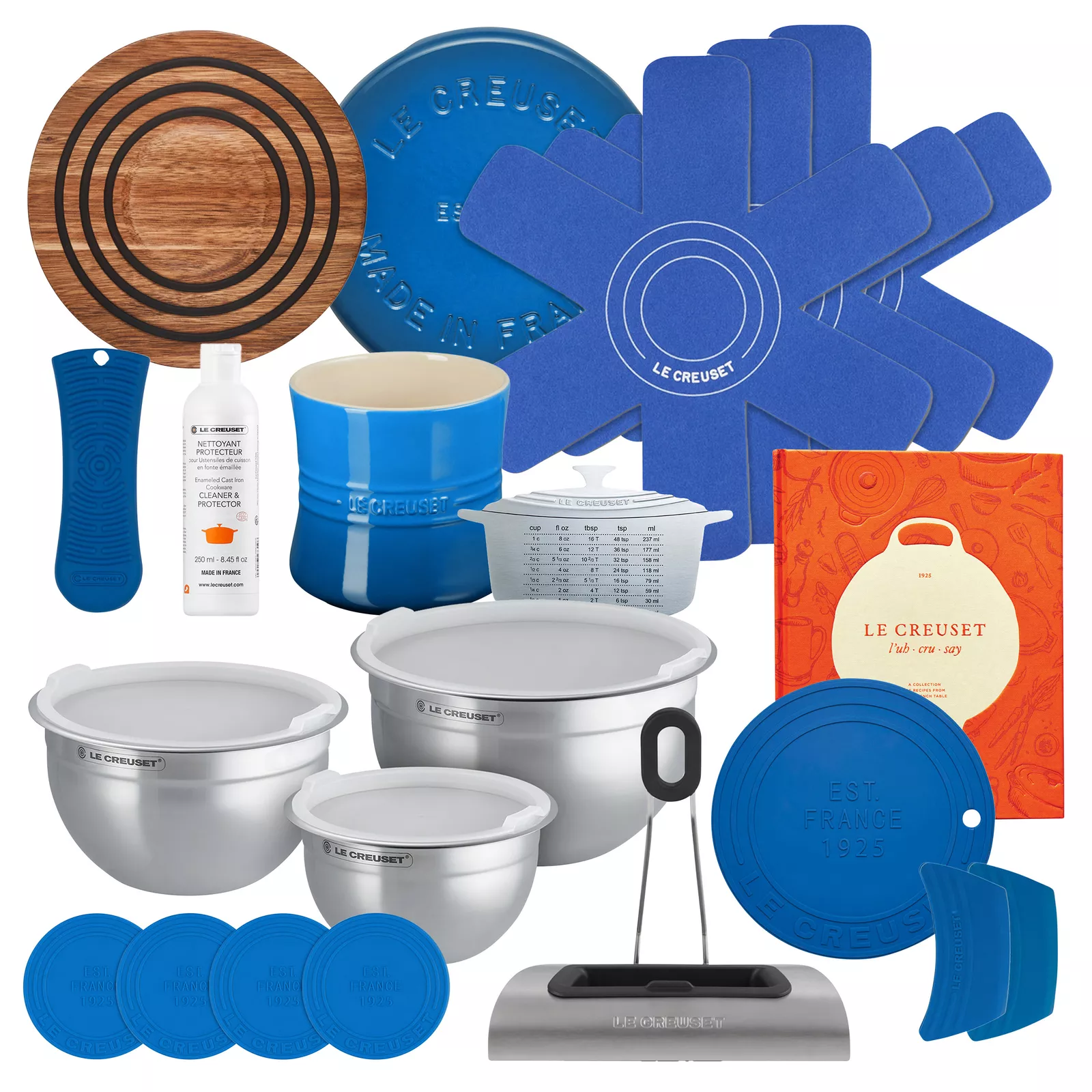 🔥Le Creuset Cookware Cast Iron Pots And Pans Dinnerware Ultimate Set 100 Pieces!