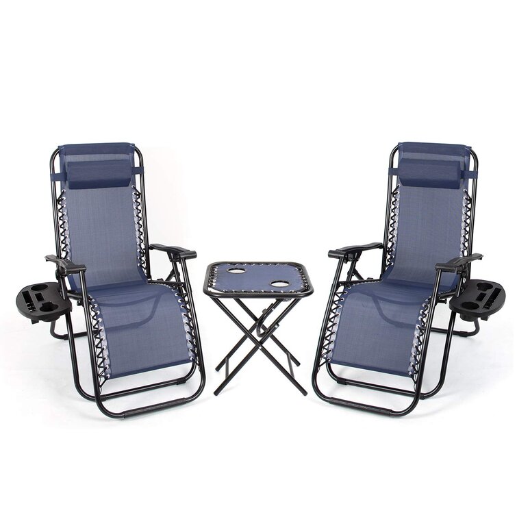 Gavyn Reclining/Folding Zero Gravity Chair with Cushion