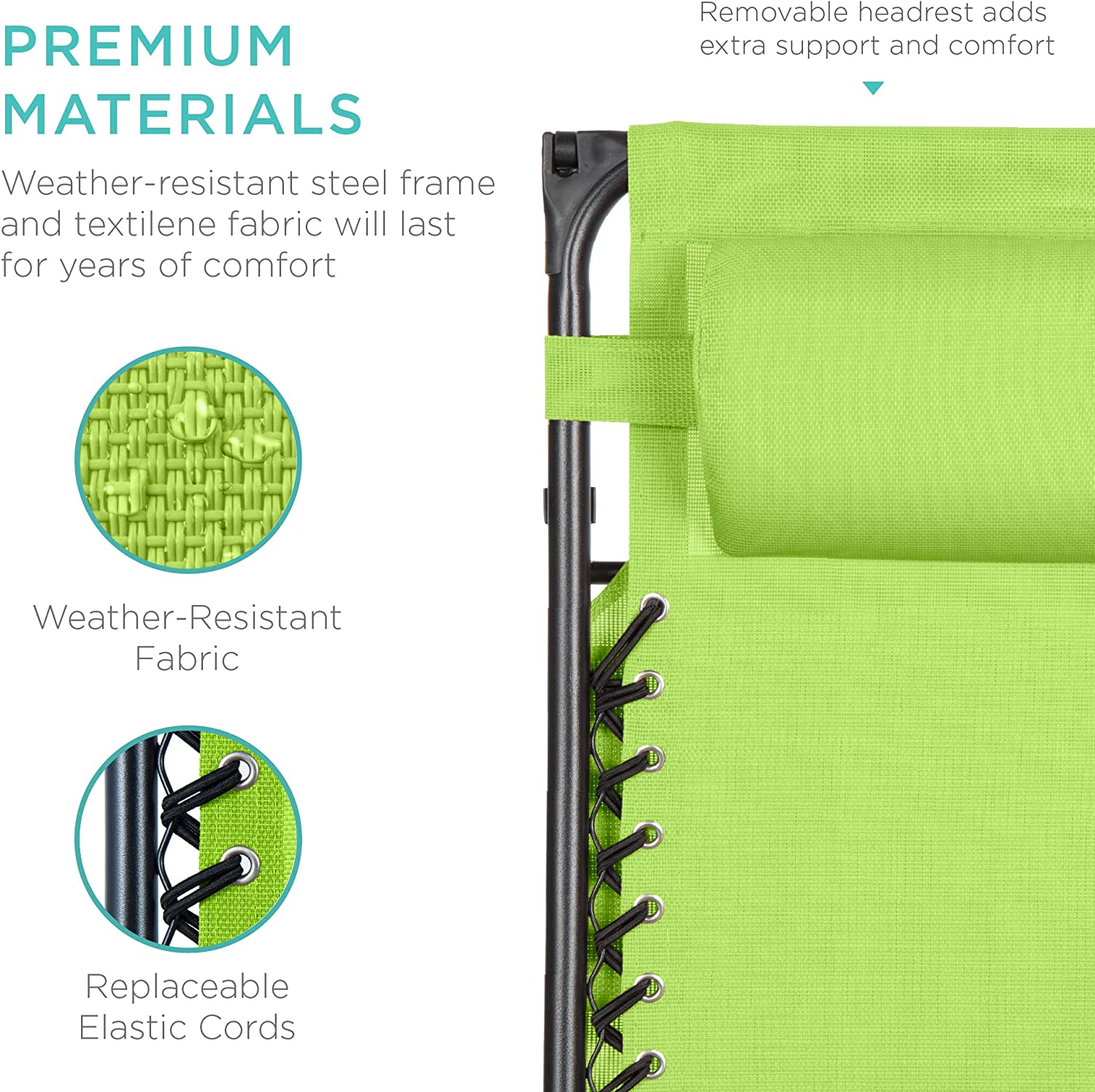 Folding Zero Gravity Outdoor Recliner Patio Lounge Chair w/Adjustable Canopy Shade, Headrest, Side Accessory Tray, Textilene Mesh - Beige