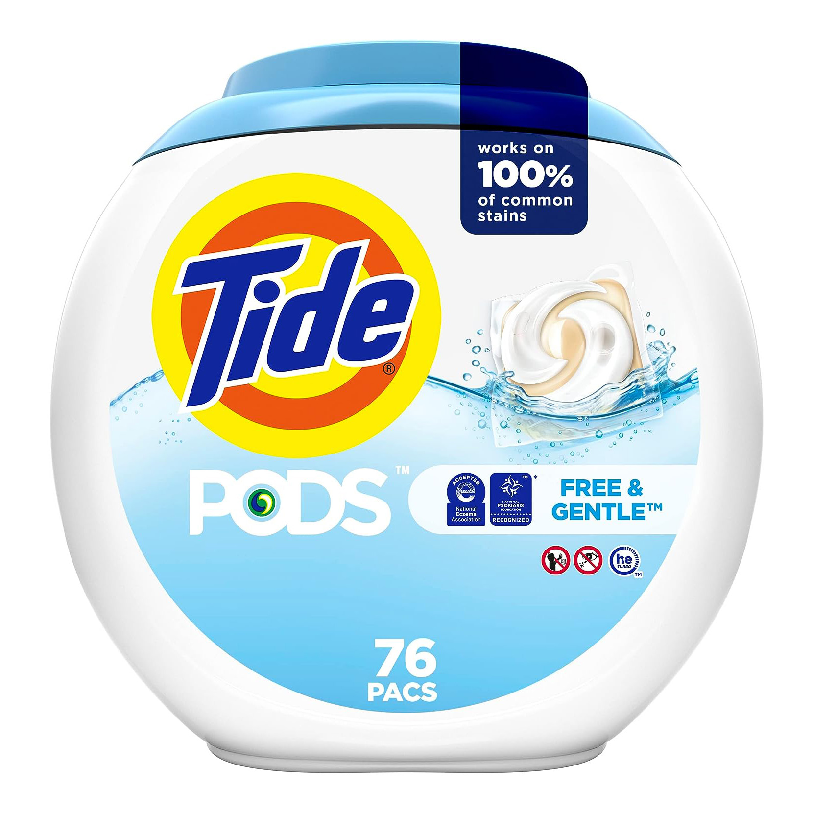 Tide PODS Free & Gentle Laundry Detergent Soap Pods, 81 count