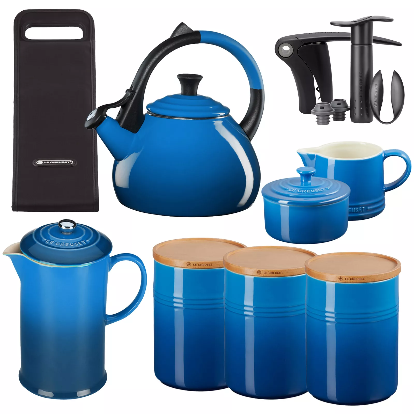 🔥Le Creuset Cookware Cast Iron Pots And Pans Dinnerware Ultimate Set 100 Pieces!