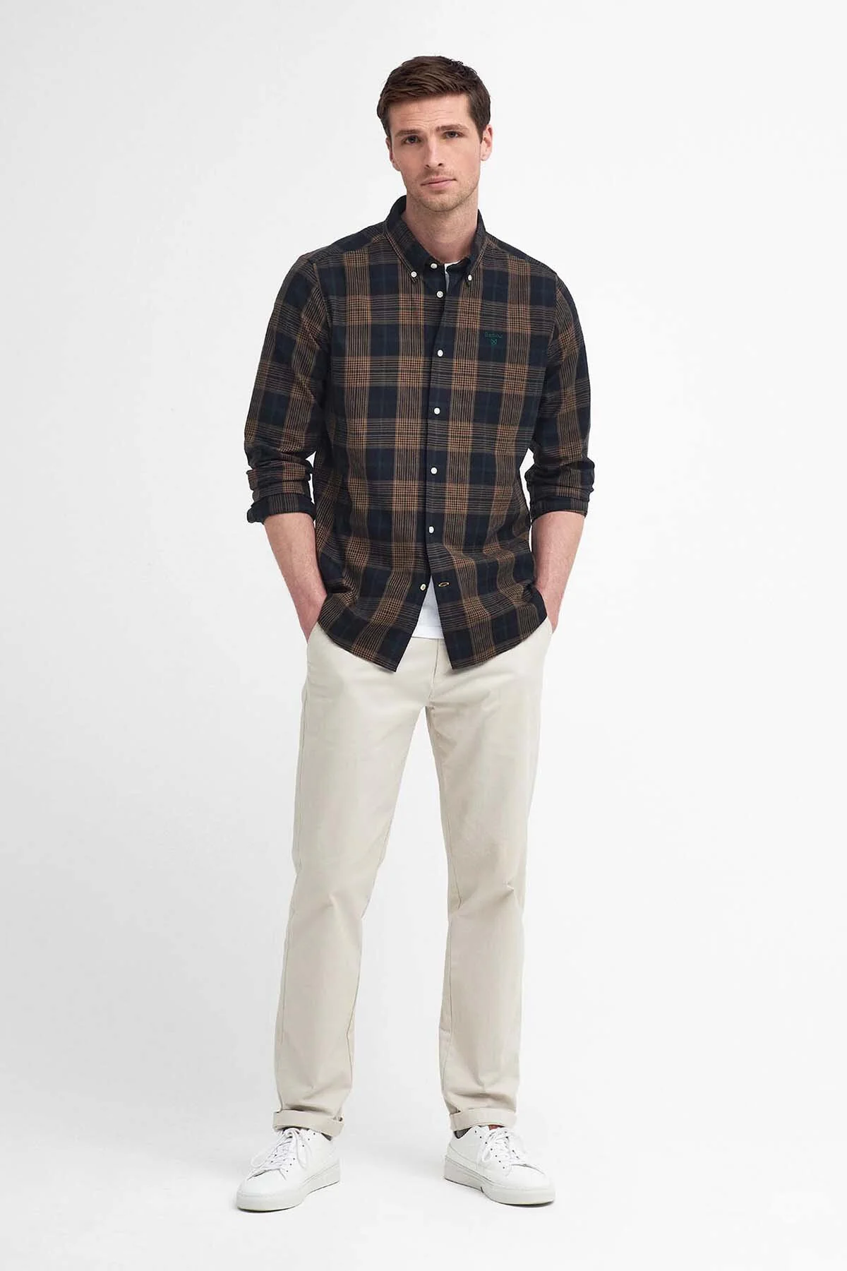 Pritchard Tailored Long Sleeved Shirt - STONE