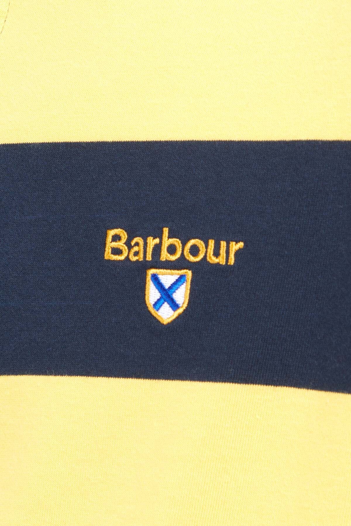 Hollywell Striped Rugby Shirt - NAVY