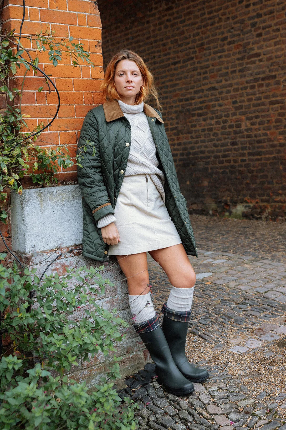 Burne Roll Neck Knit Sweatshirt - ECRU