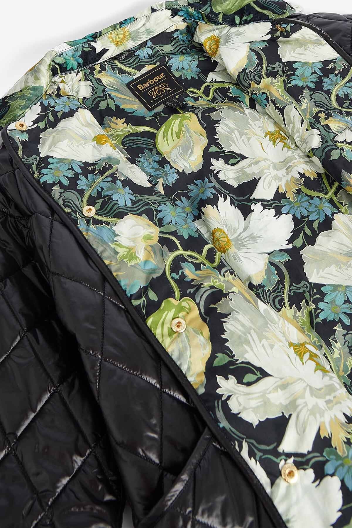 Laving Quilted Jacket - BLACK/PAPAVERA