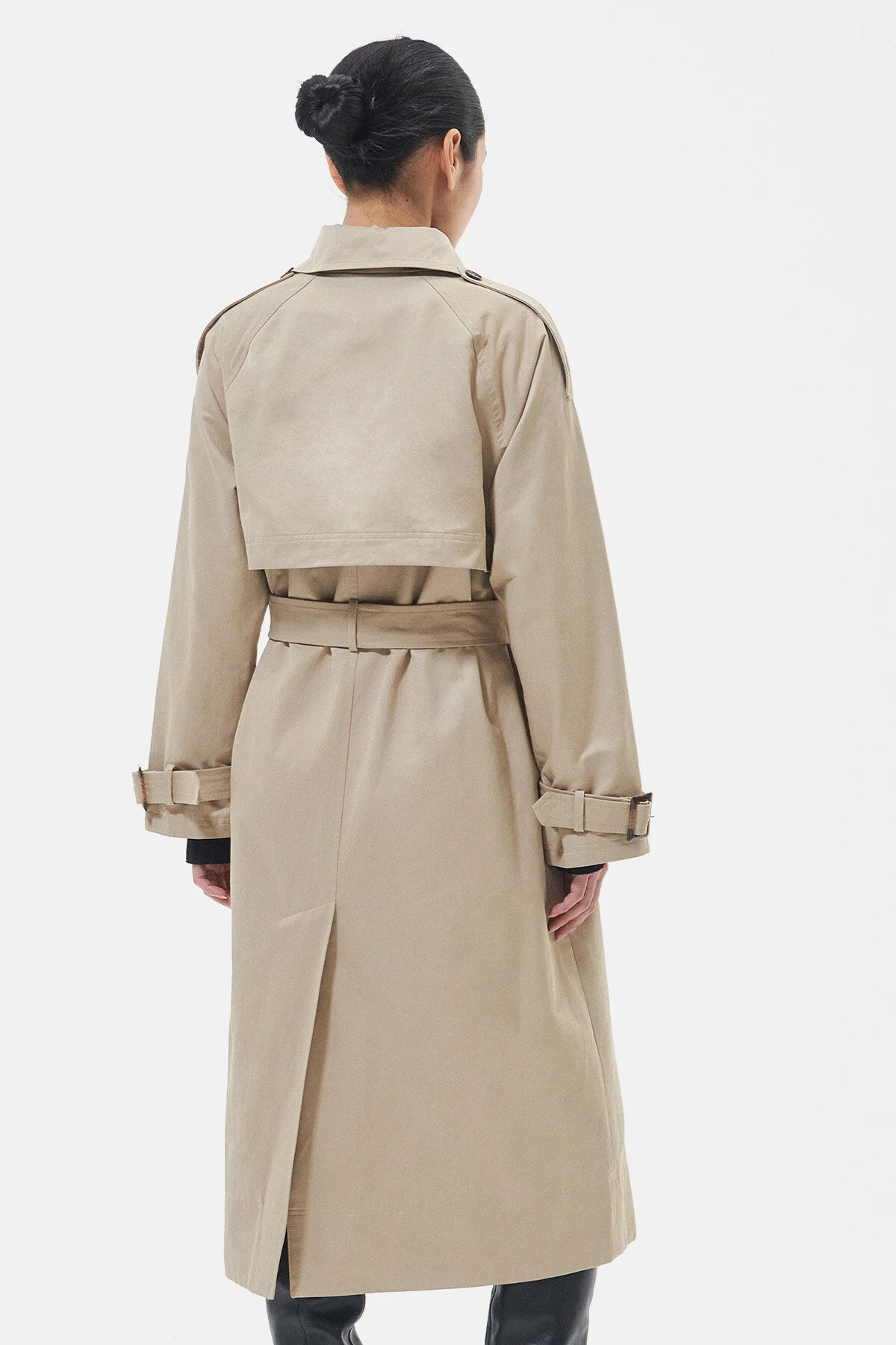 Marie Showerproof Trench Coat - LIGHT FAWN/ANCIENT P