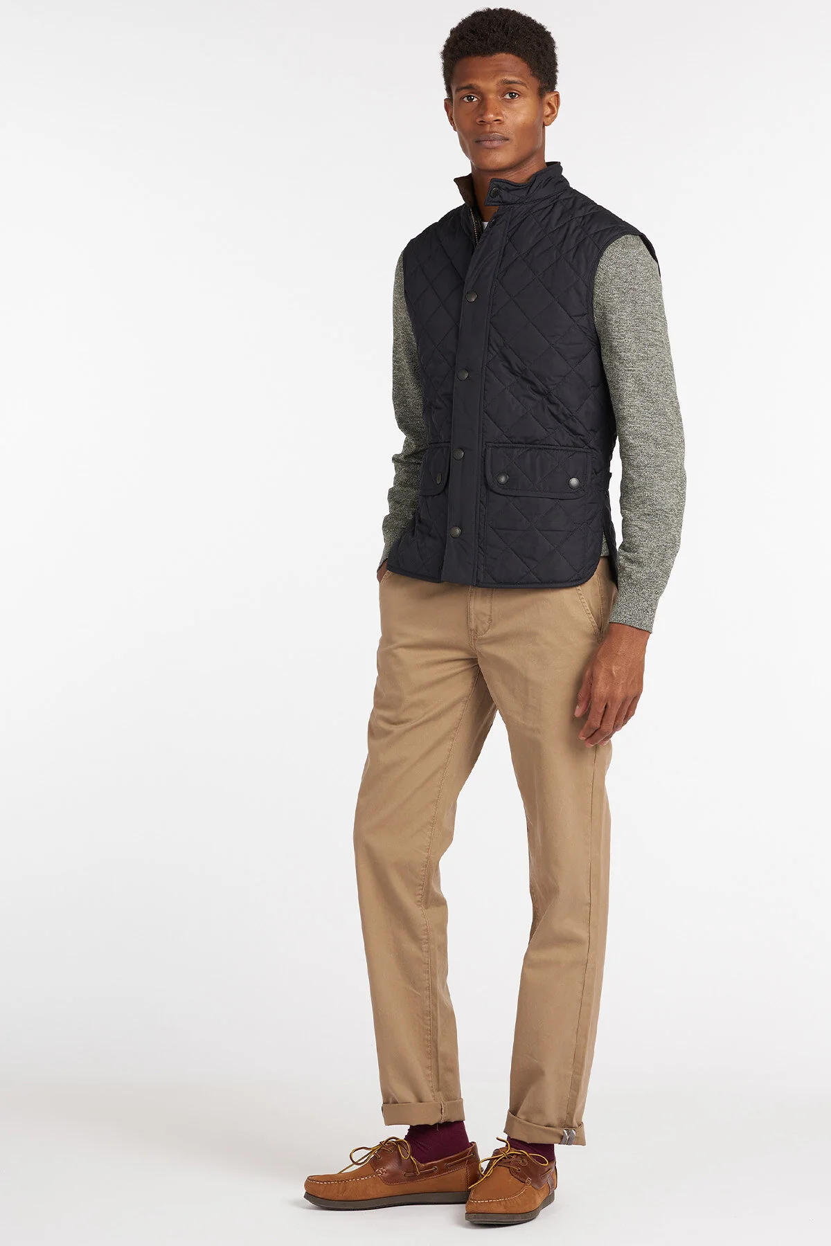 Classic Gilet with zip - NAVY