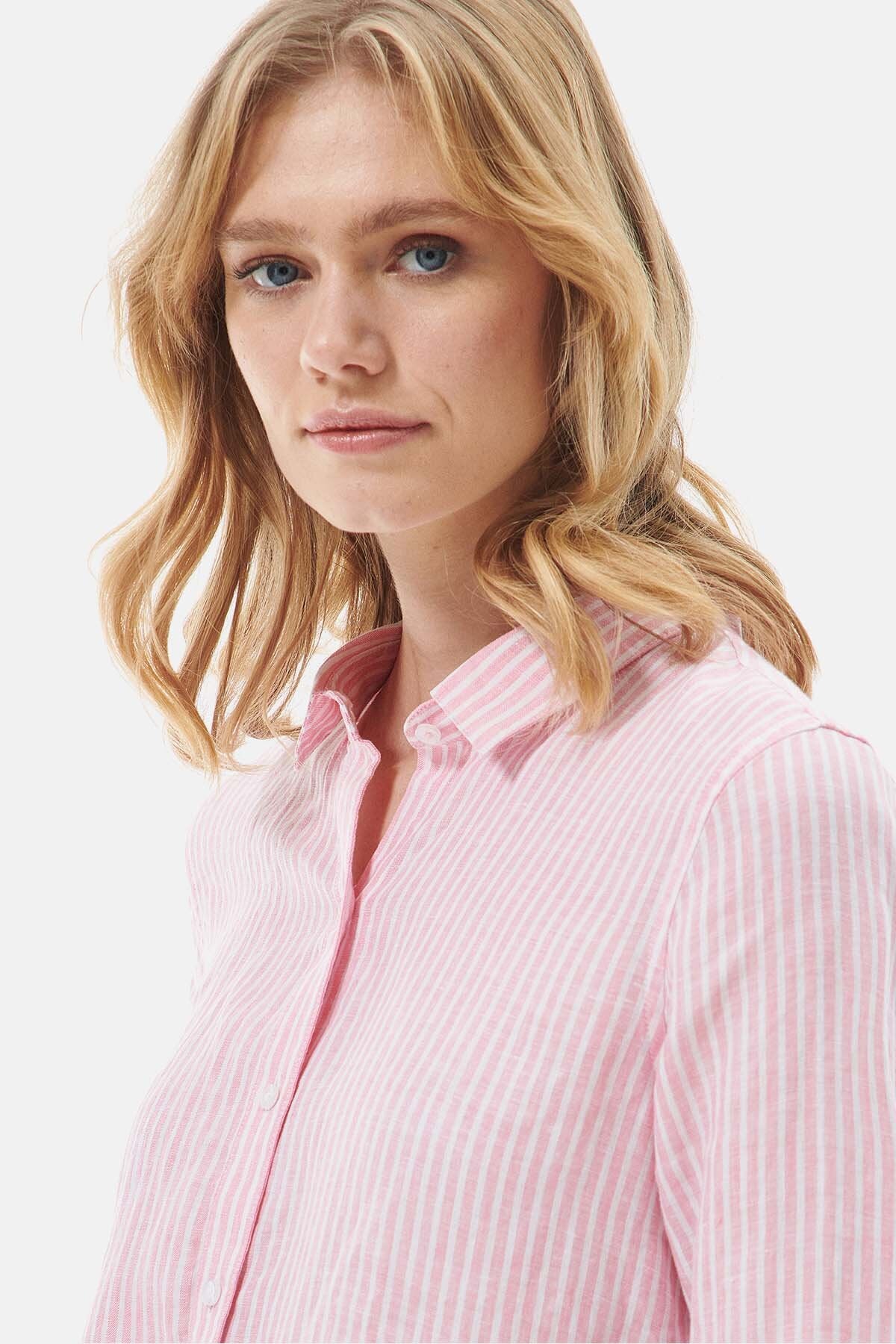 Marine shirt - HIBISCUS STRIPE