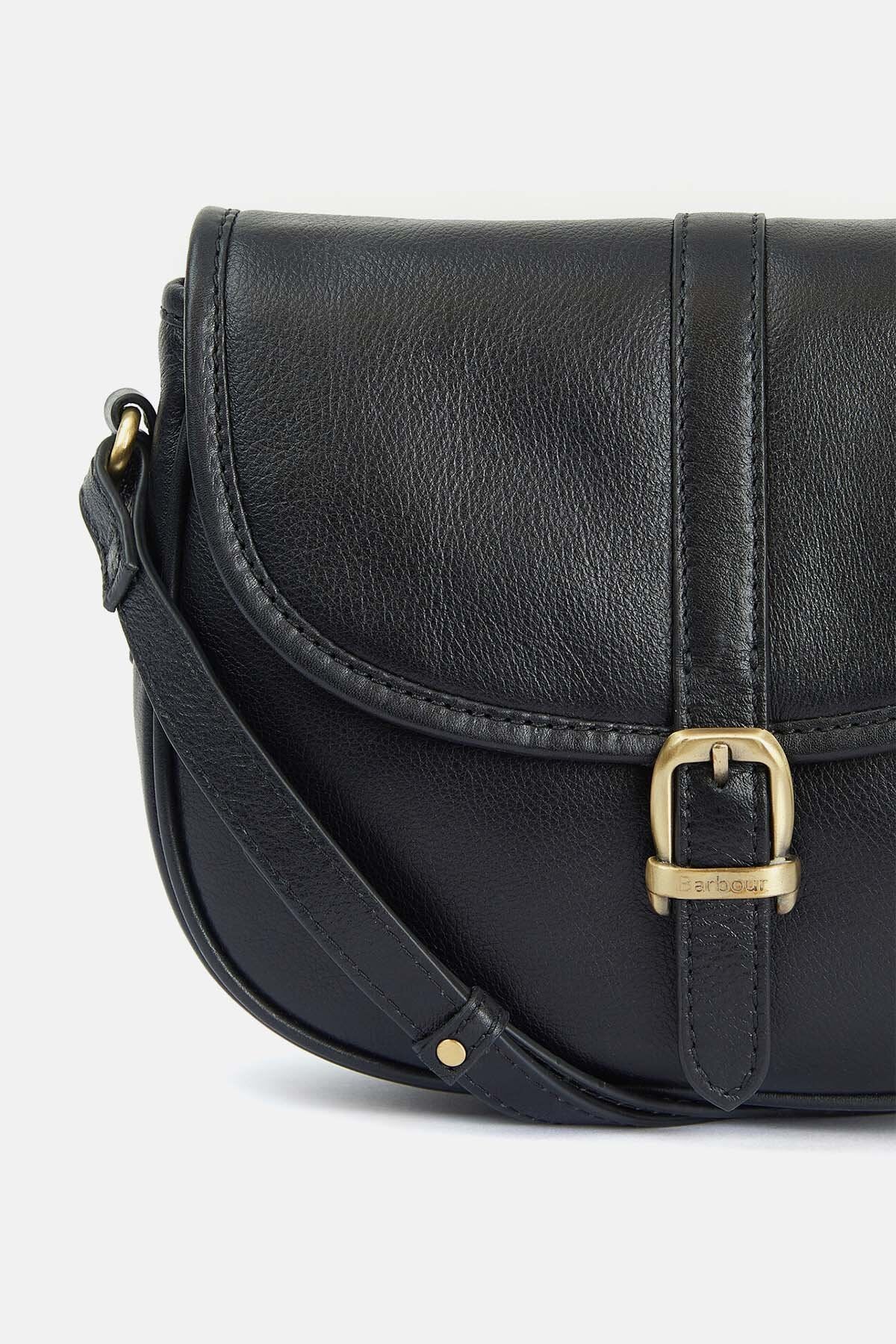 Laire Medium Saddle Bag - BLACK