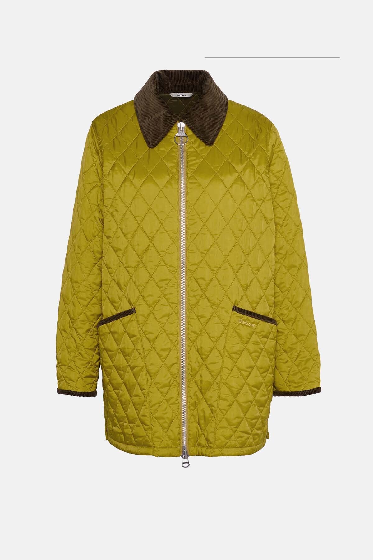The Edit by Alexa Dominic Quilted Jacket - POLLEN/OLIVE