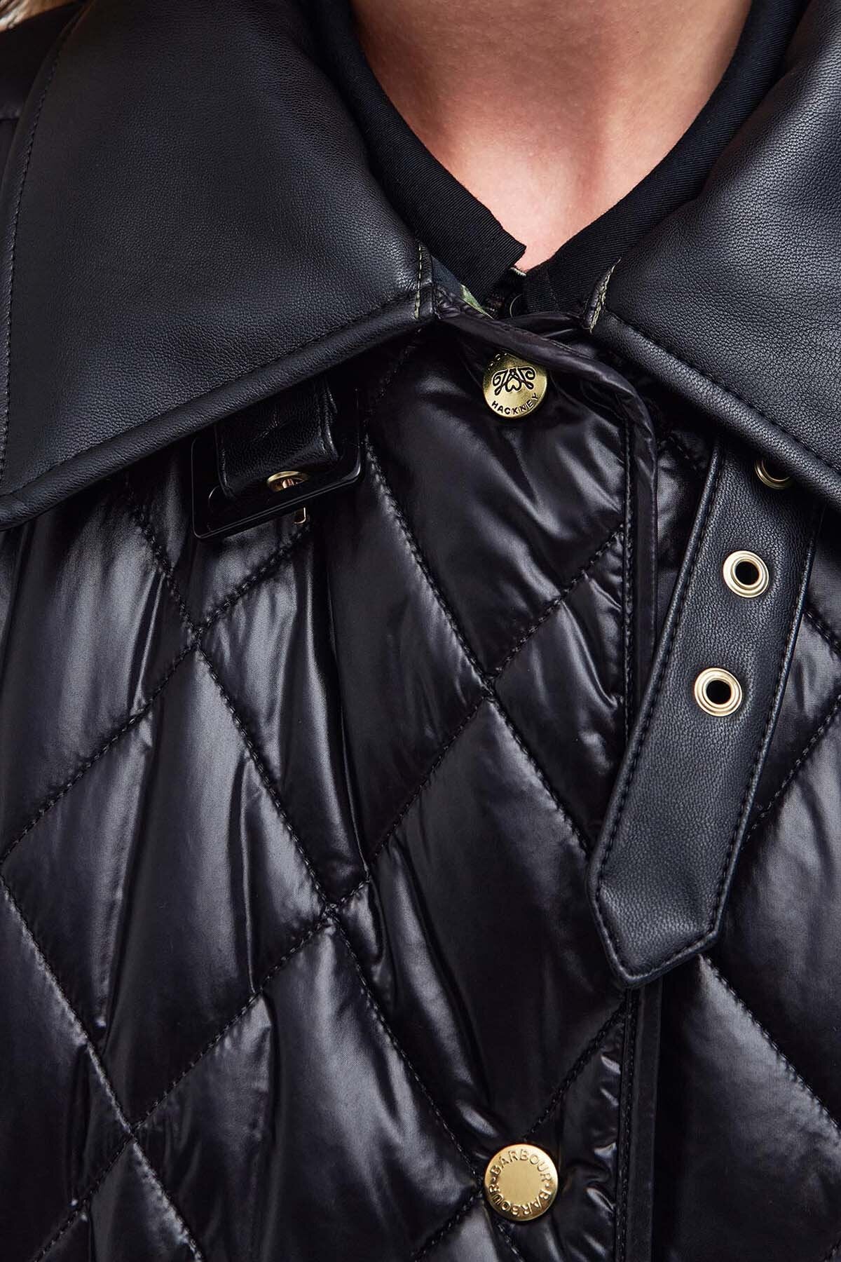 Tolsford Quilted Cape - BLACK