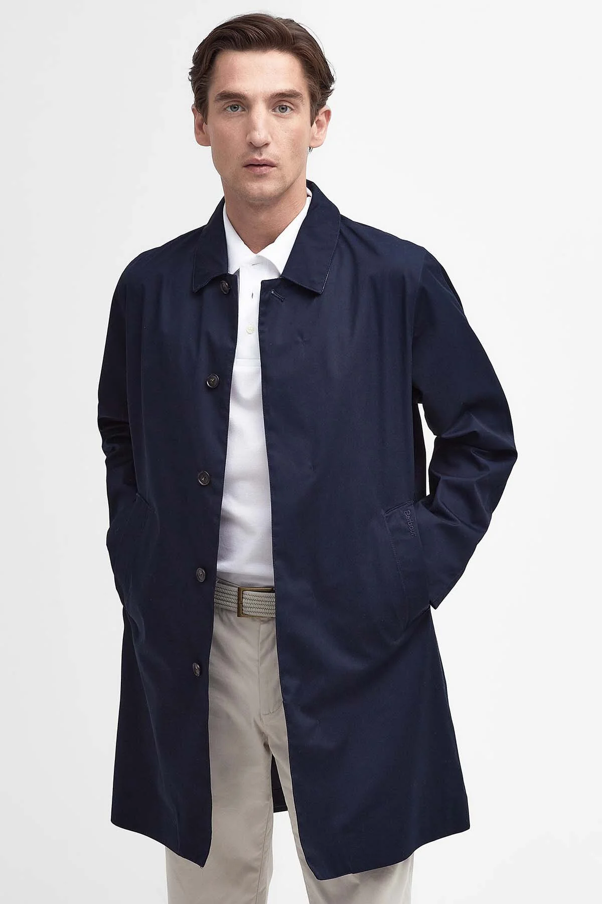 Rokig Lightweight Mac Jacket - NAVY/BERWICK