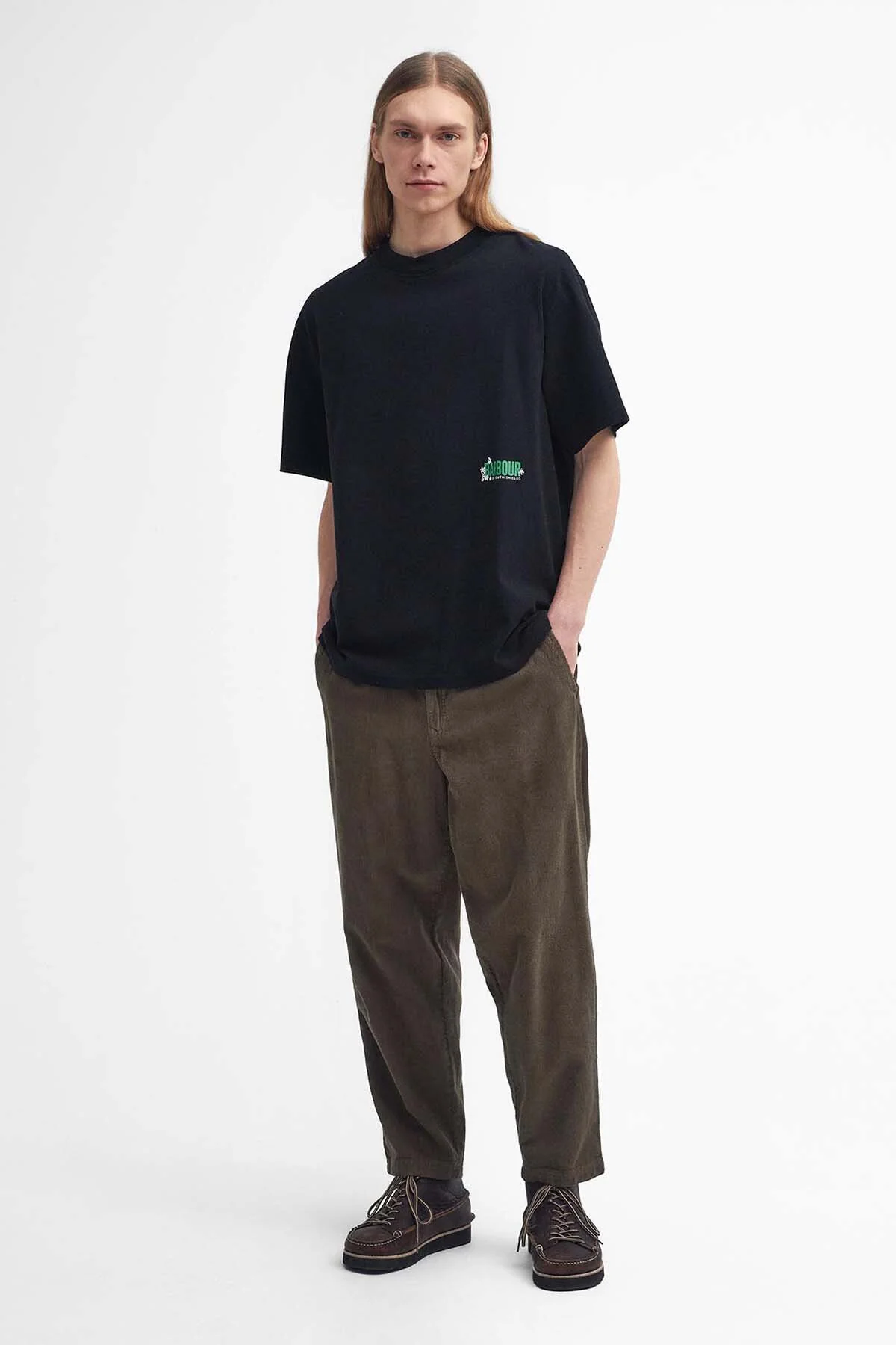 Leonard Oversized Graphic T-Shirt - BLACK