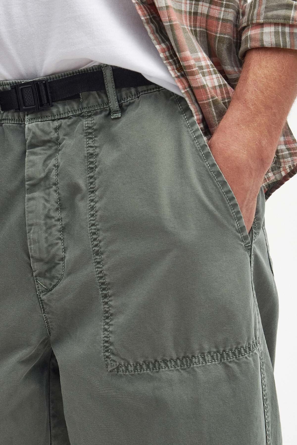 Grindle Straight-Leg Trousers - AGAVE GREEN