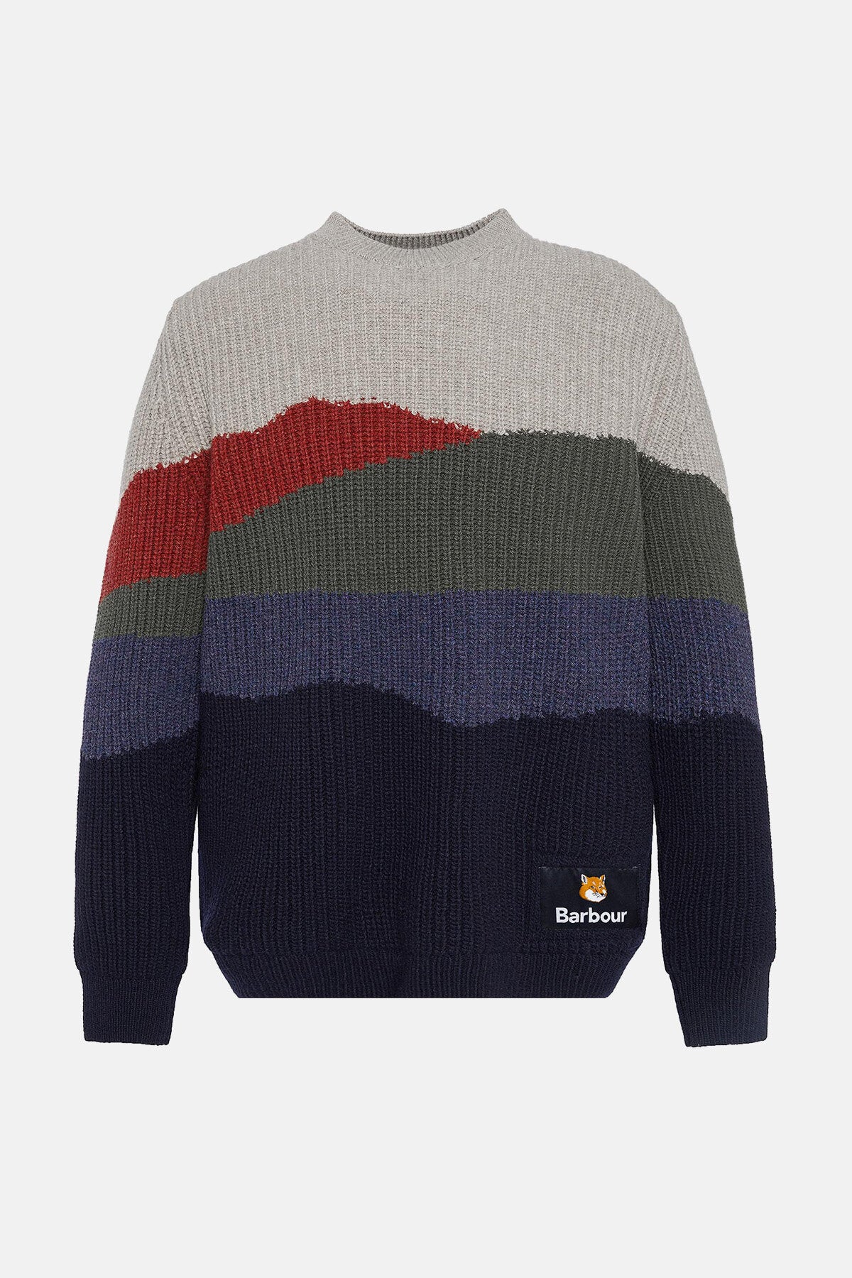 Landscape Knitted Jumper - NAVY