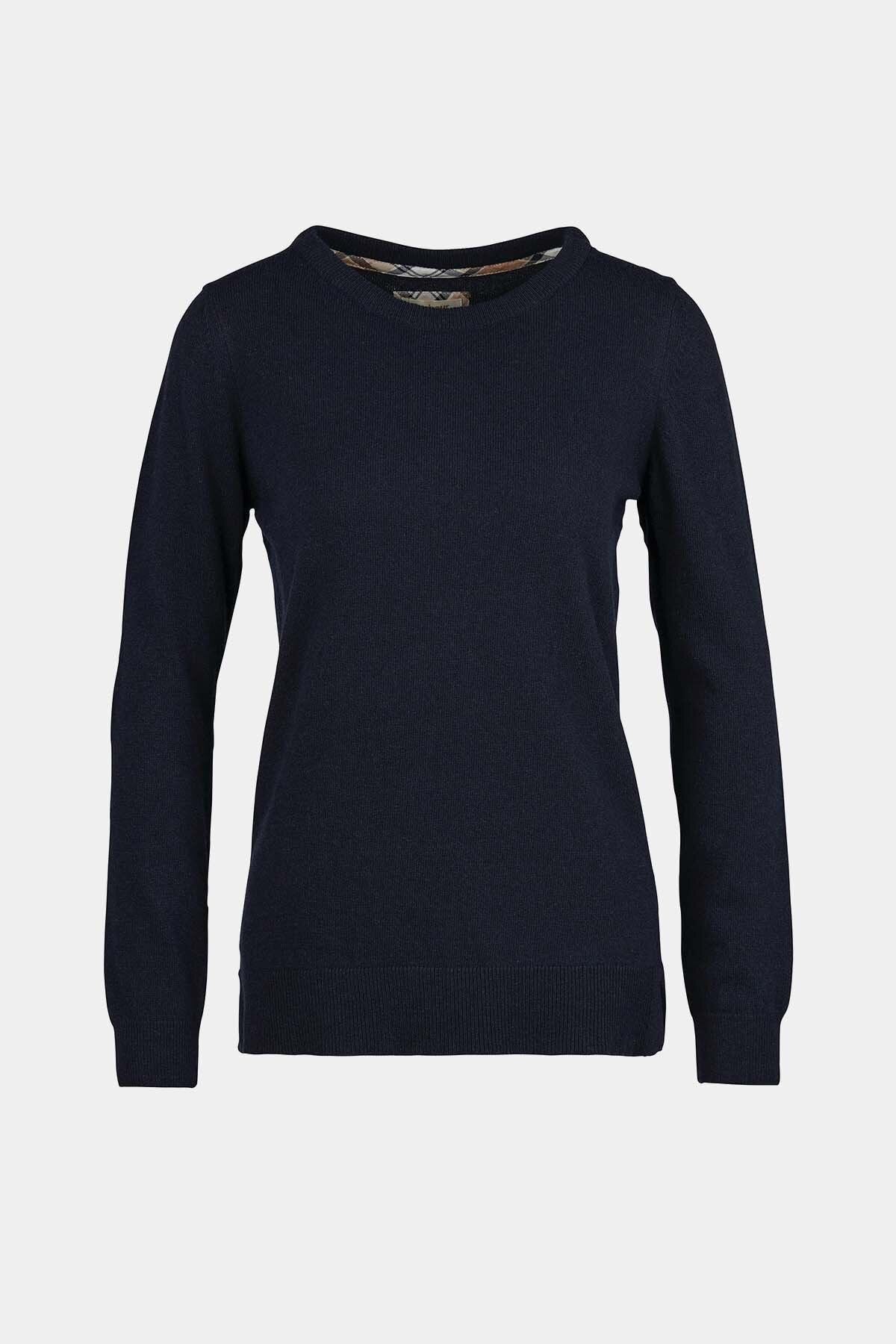 Pendle Crew Knit Sweatshirt - NAVY ROSEWOOD