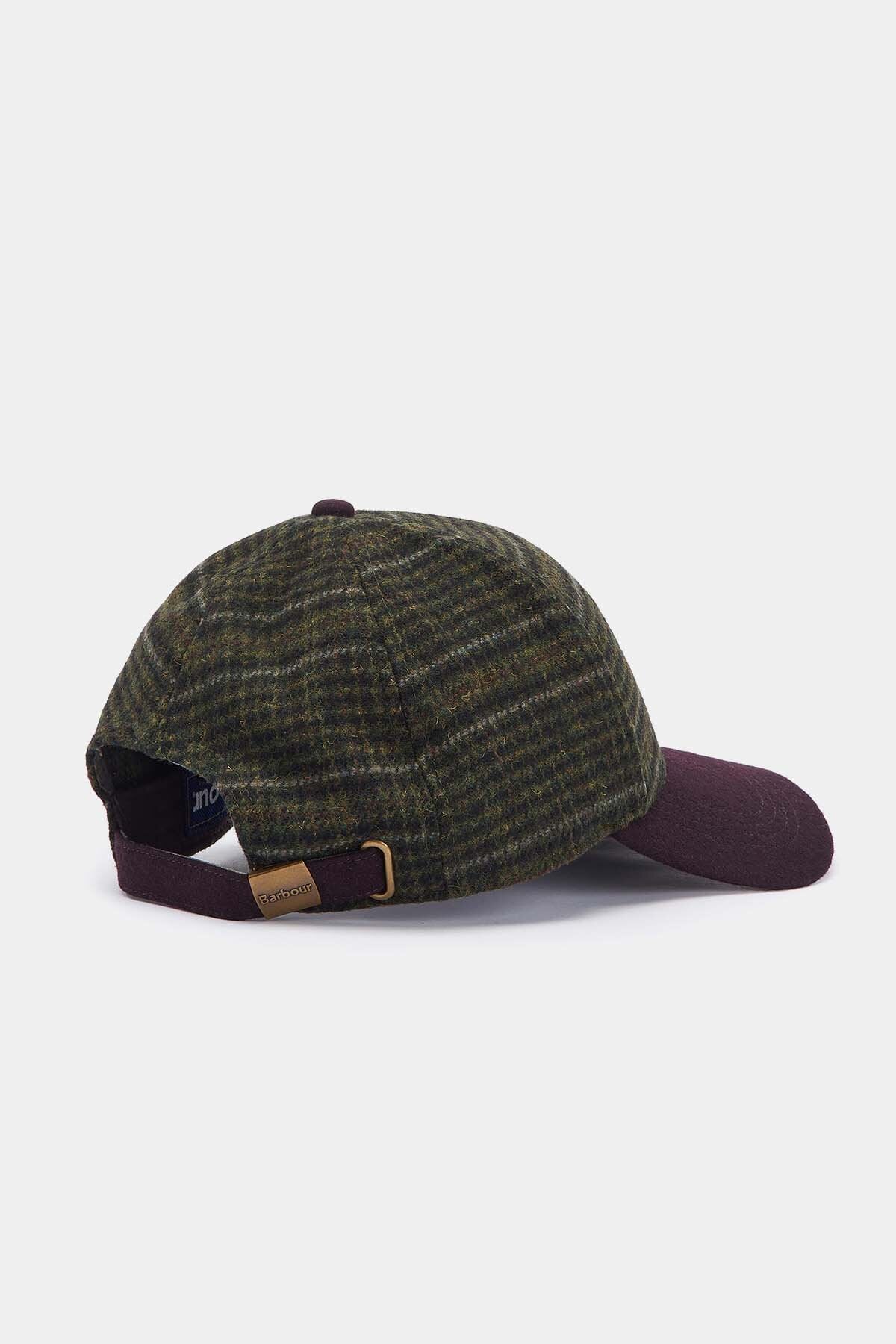 Clyde Sports Cap - BROWN/OLIVE PLAID