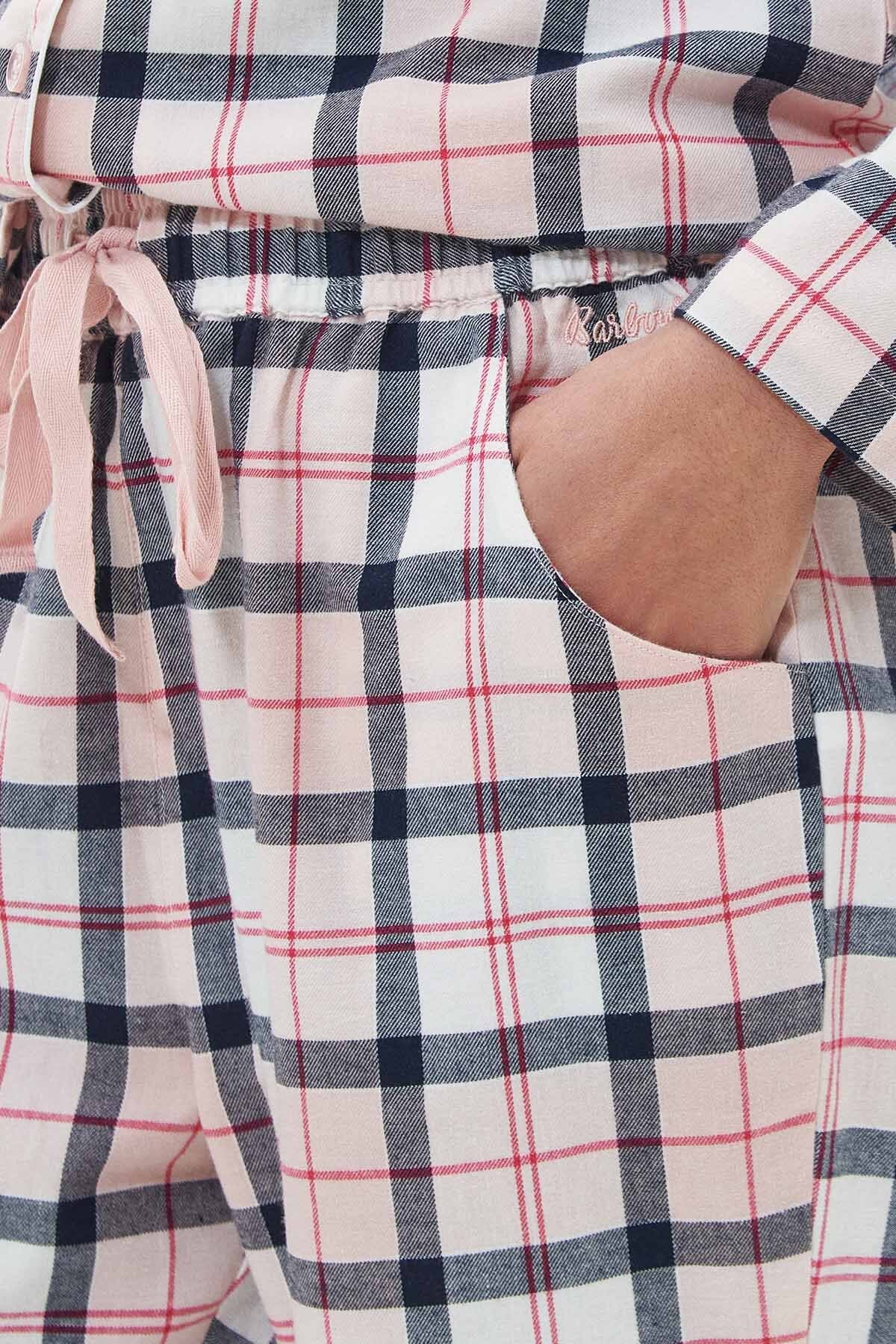 Ellery pyjama set - PINK/NAVY TARTAN