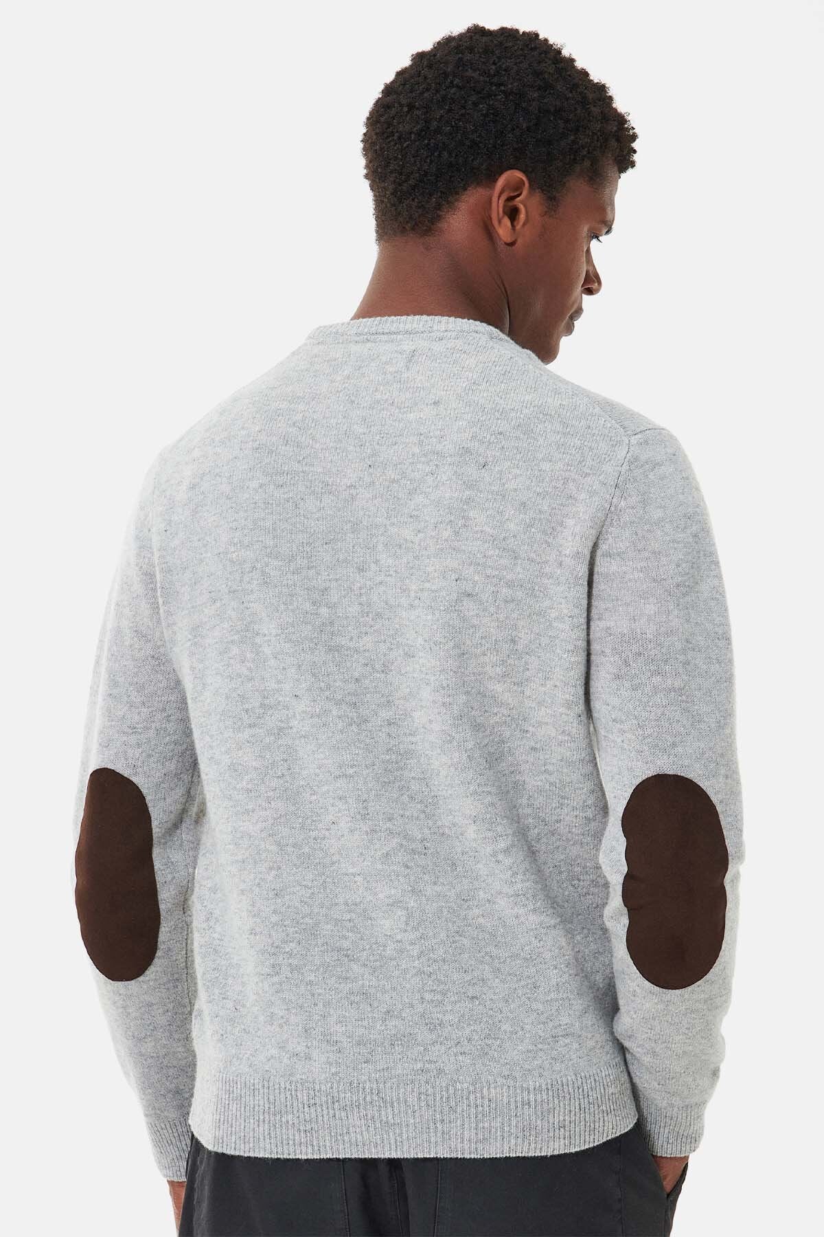 Essential Crew-Neck Sweatshirt - LIGHT GREY MARL