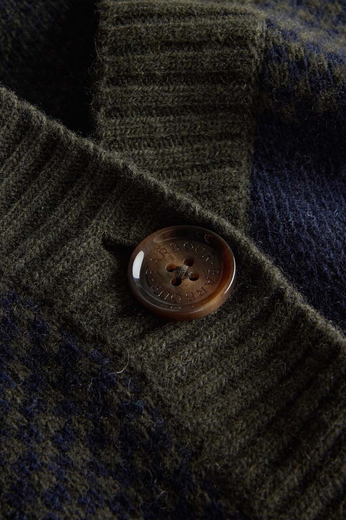 Marie Cardigan - BLACK/SAGE TARTAN