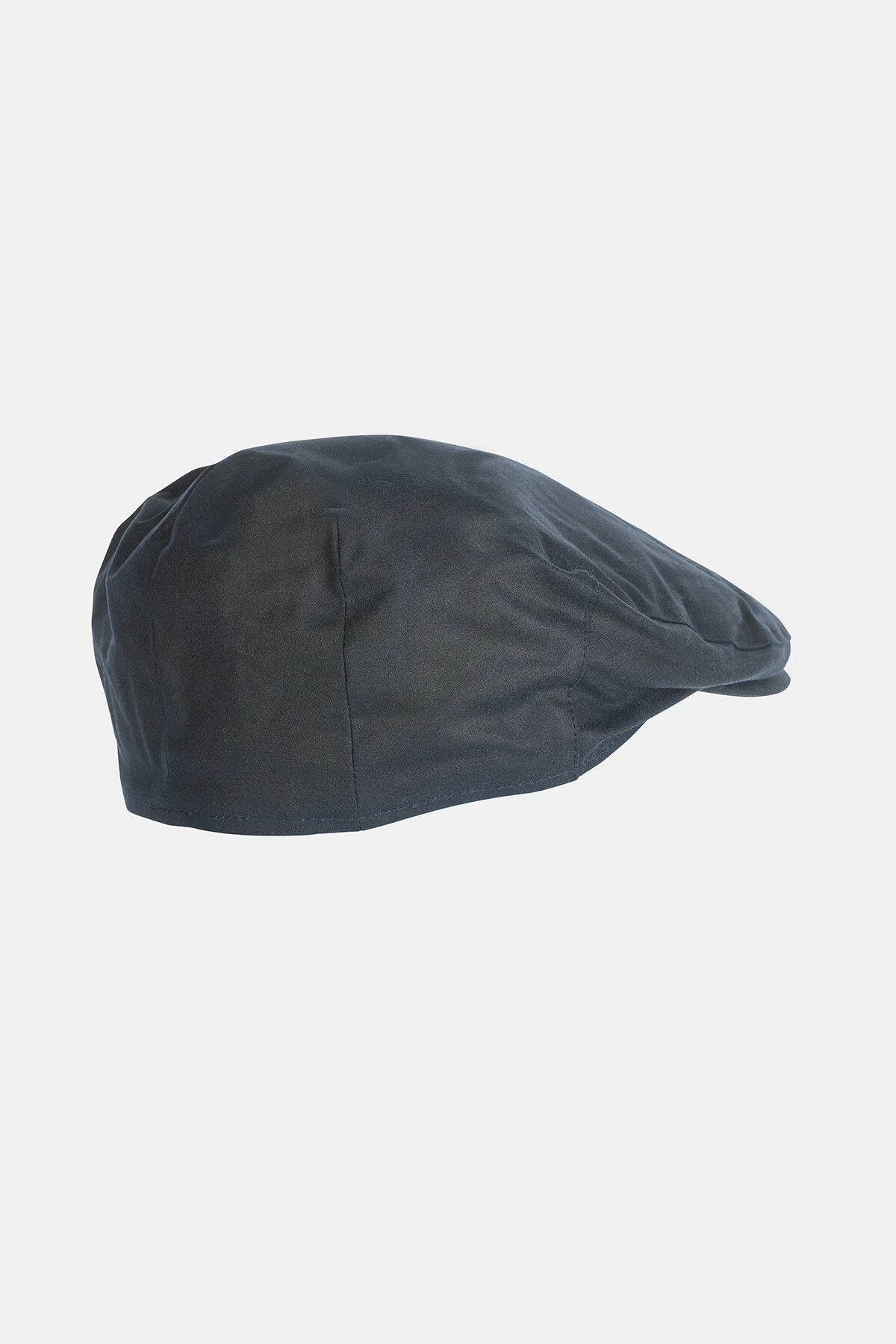 Cheviot Wax Flat Cap - NAVY