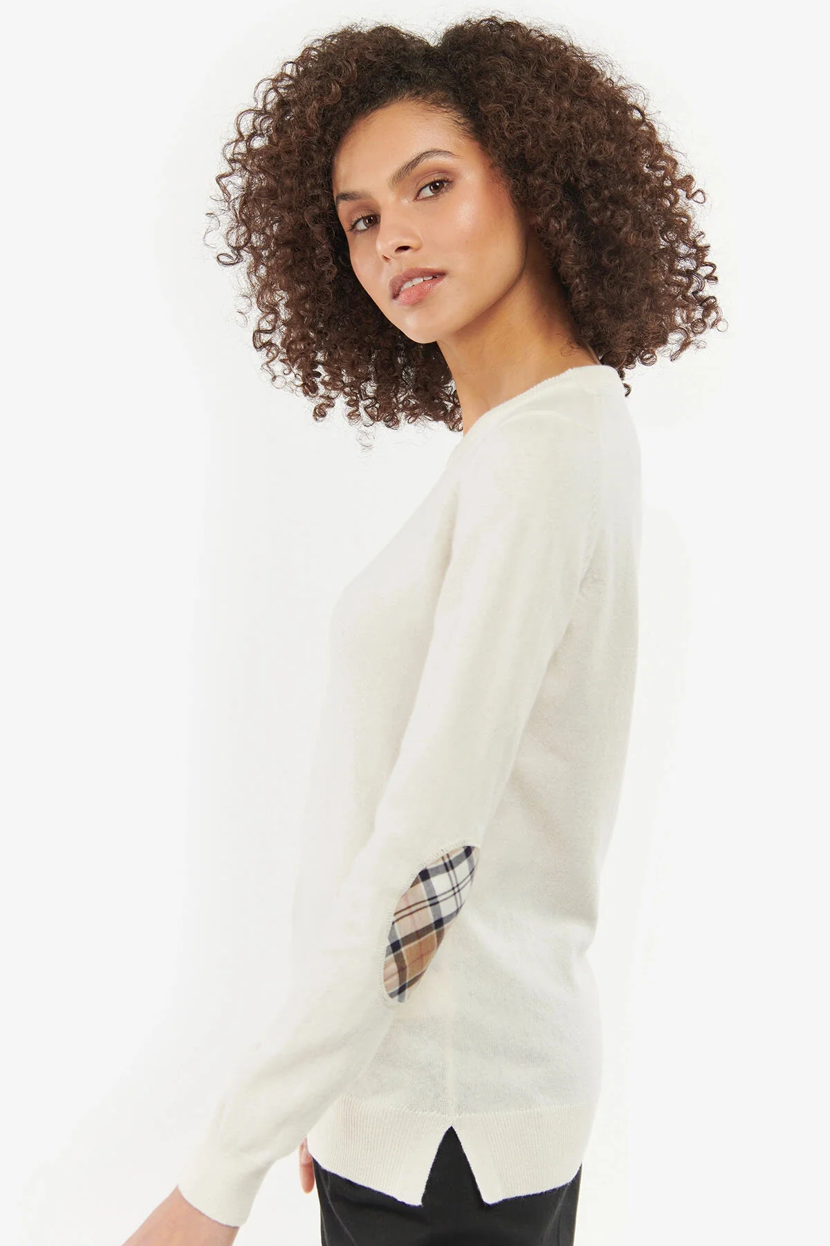 Pendle Crew Knit Sweatshirt - CREAM ROSEWOOD