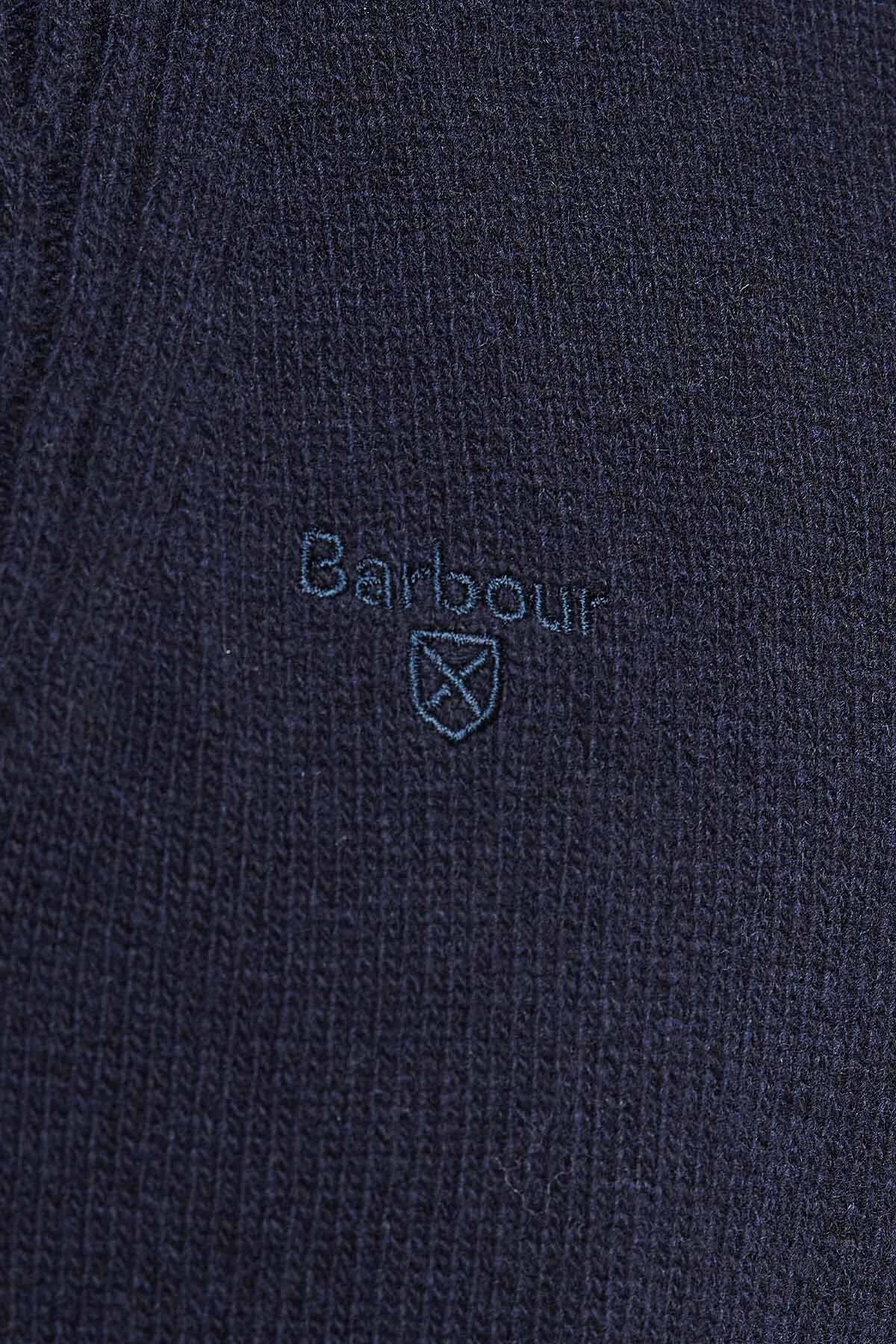 L/Wool Half Zip - NAVY